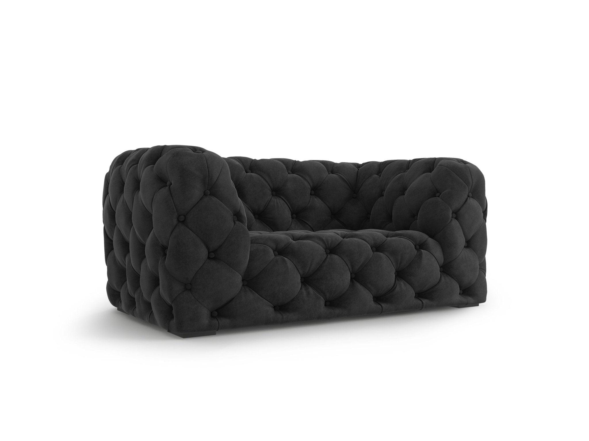 Fotel aksamitny LOGE ciemnoszary Windsor & Co Eye on Design