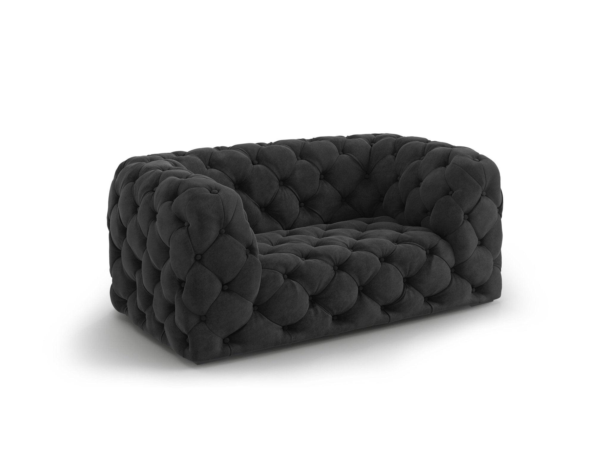 Fotel aksamitny LOGE ciemnoszary Windsor & Co Eye on Design