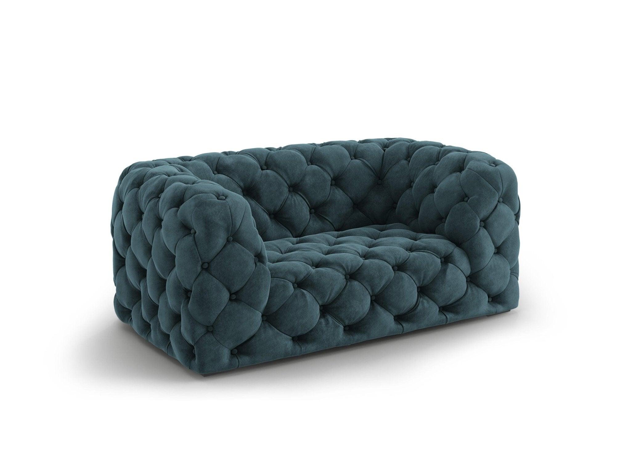 Fotel aksamitny LOGE petrol Windsor & Co Eye on Design