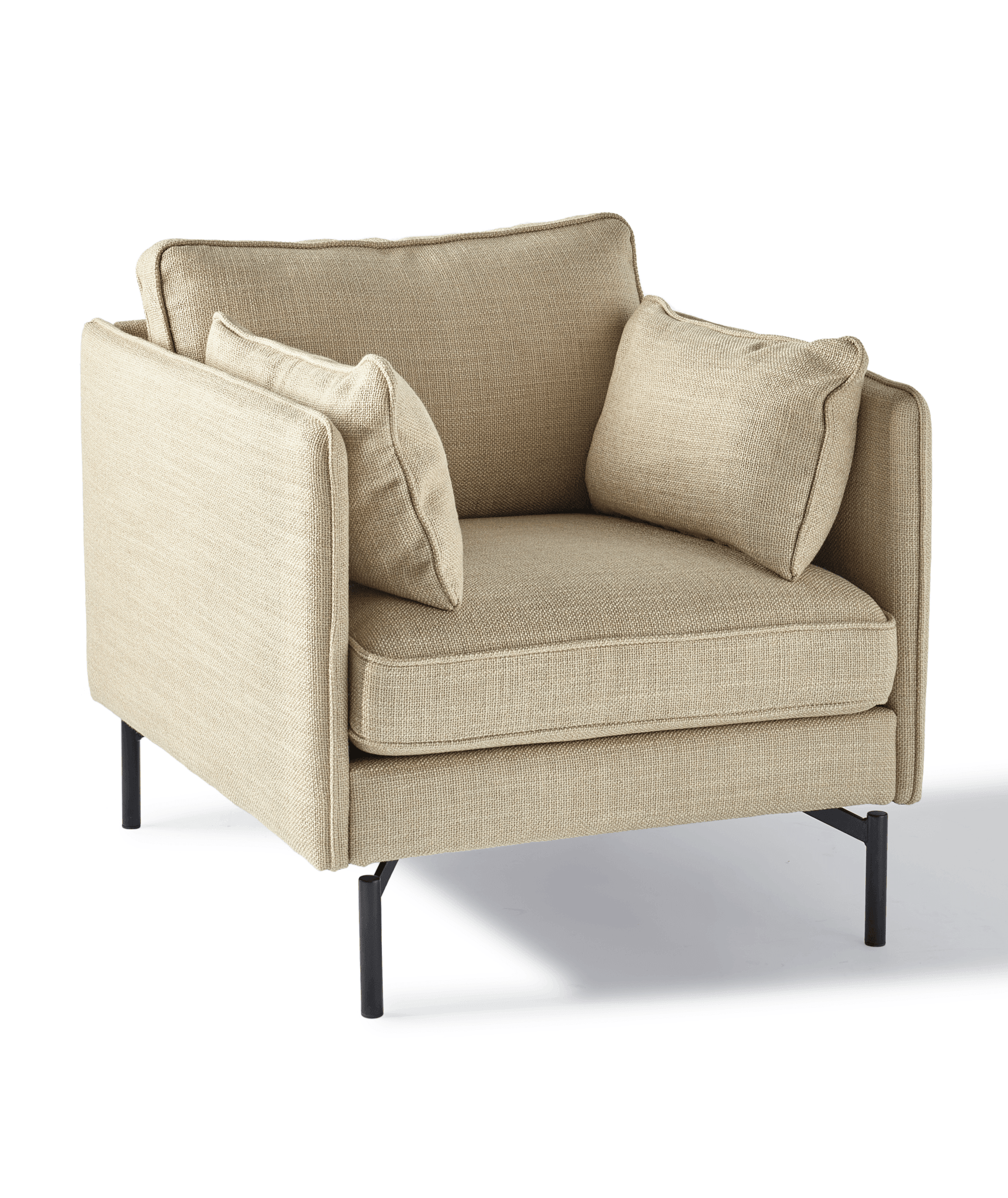 Fotel aksamitny PPno.2 beżowy Pols Potten Eye on Design