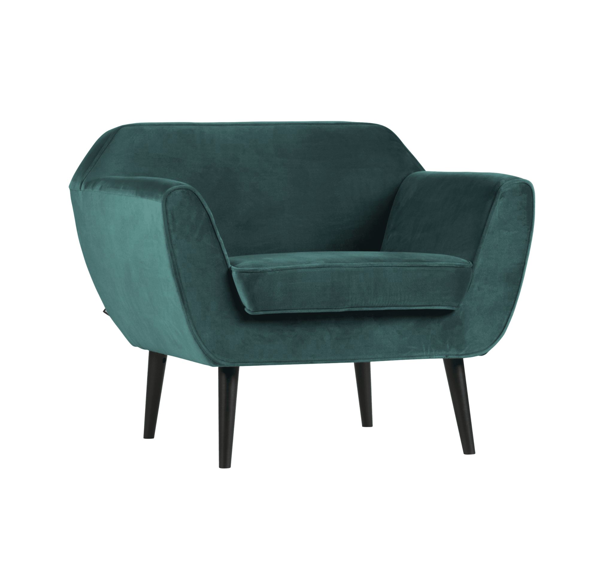 Fotel aksamitny ROCCO morski Woood Eye on Design