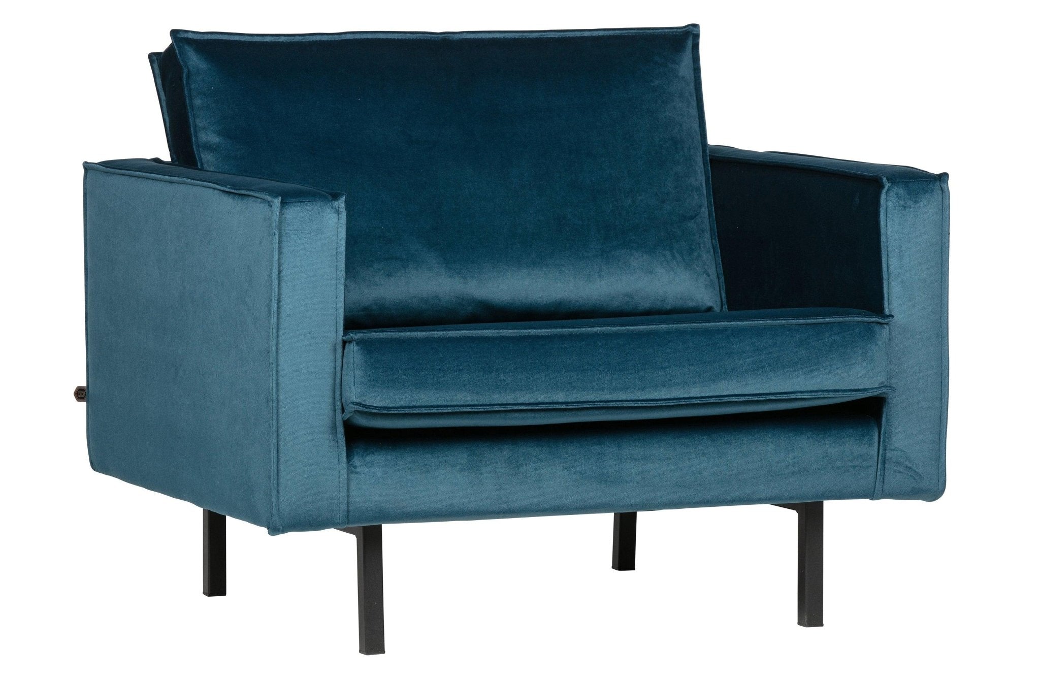 Fotel aksamitny RODEO niebieski Be Pure Eye on Design