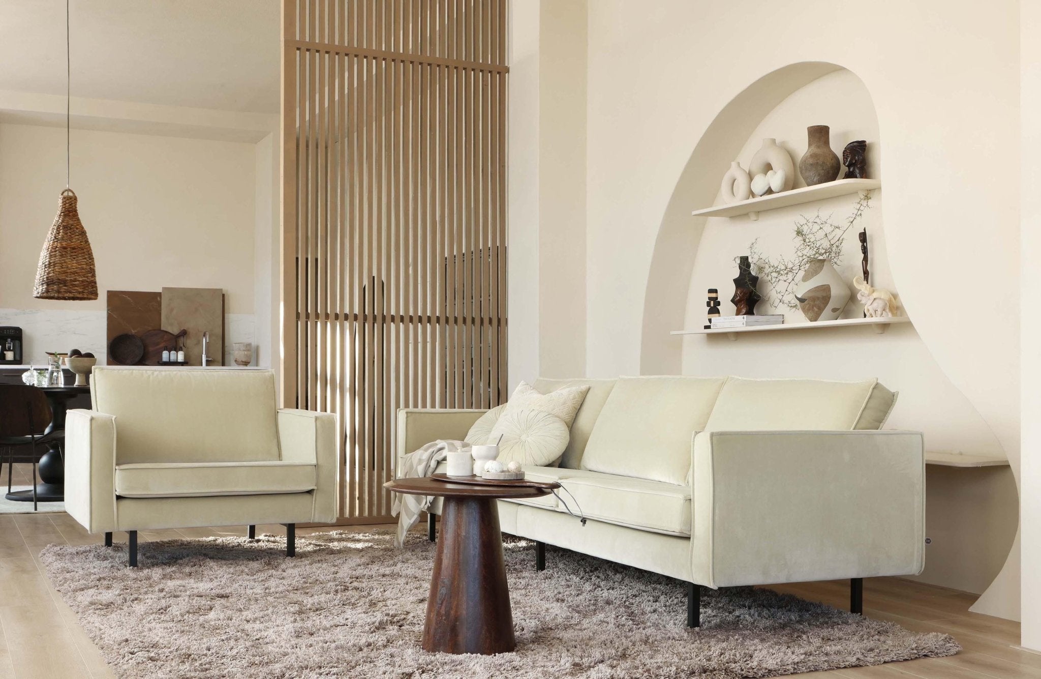 Fotel aksamitny RODEO rdzawy Be Pure Eye on Design