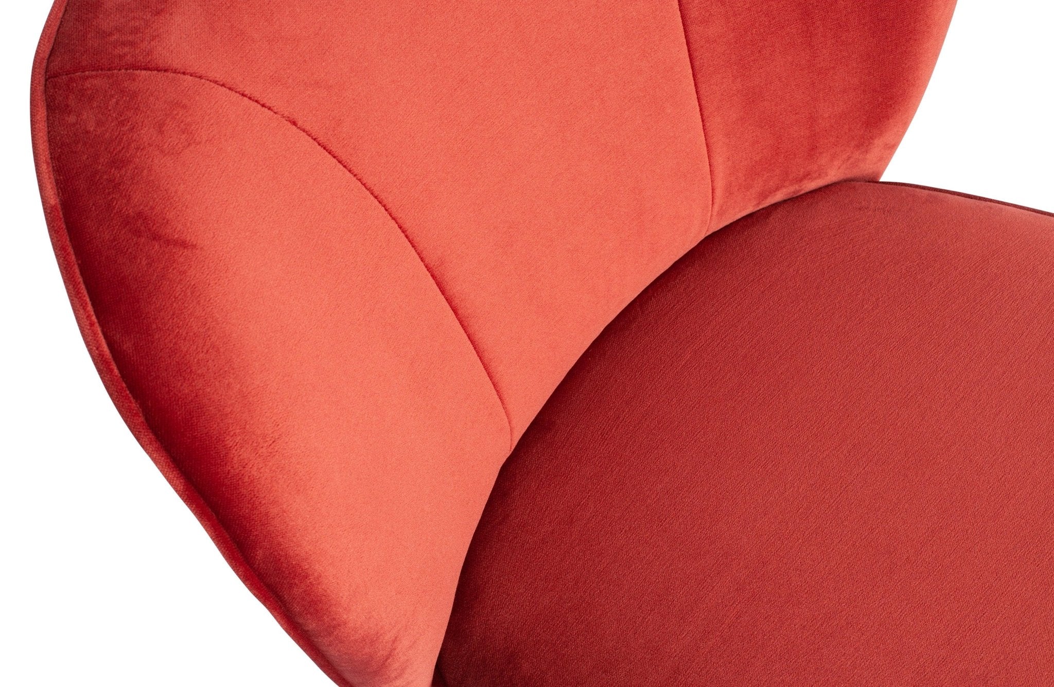 Fotel aksamitny SARA malinowy Woood Eye on Design