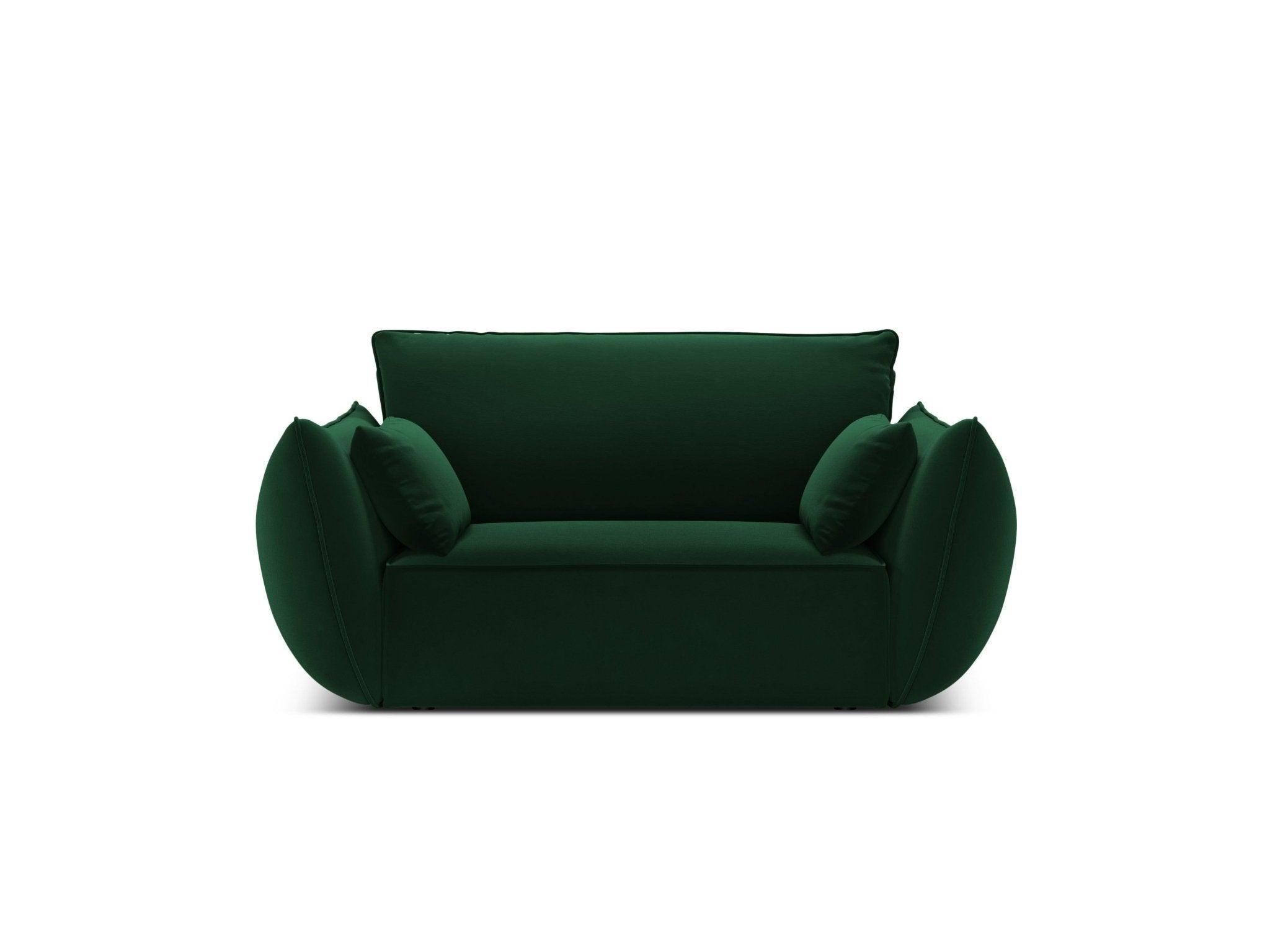 Fotel aksamitny VANDA butelkowa zieleń Mazzini Sofas Eye on Design