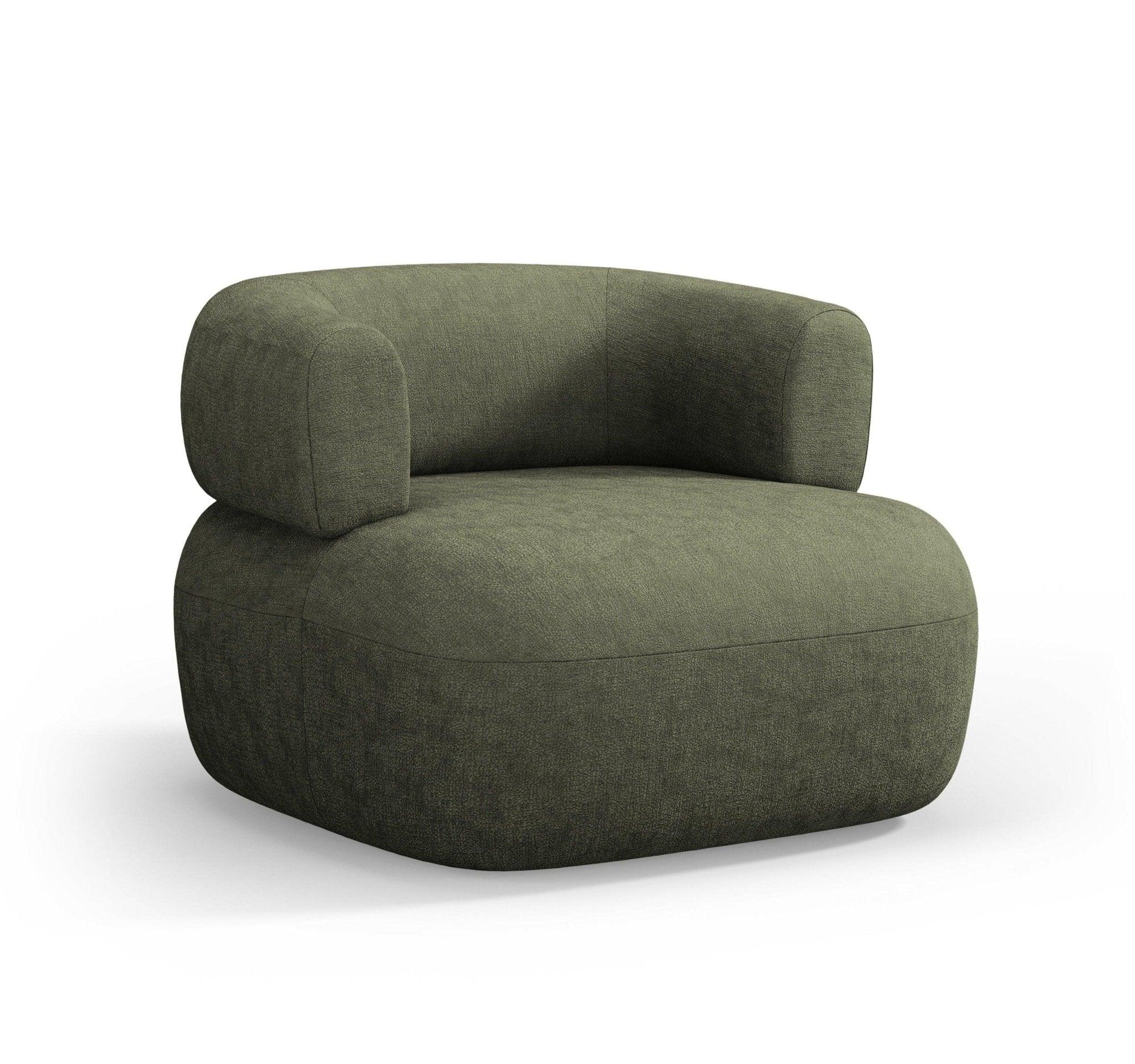 Fotel ALDRIN zielony szenil Windsor & Co Eye on Design
