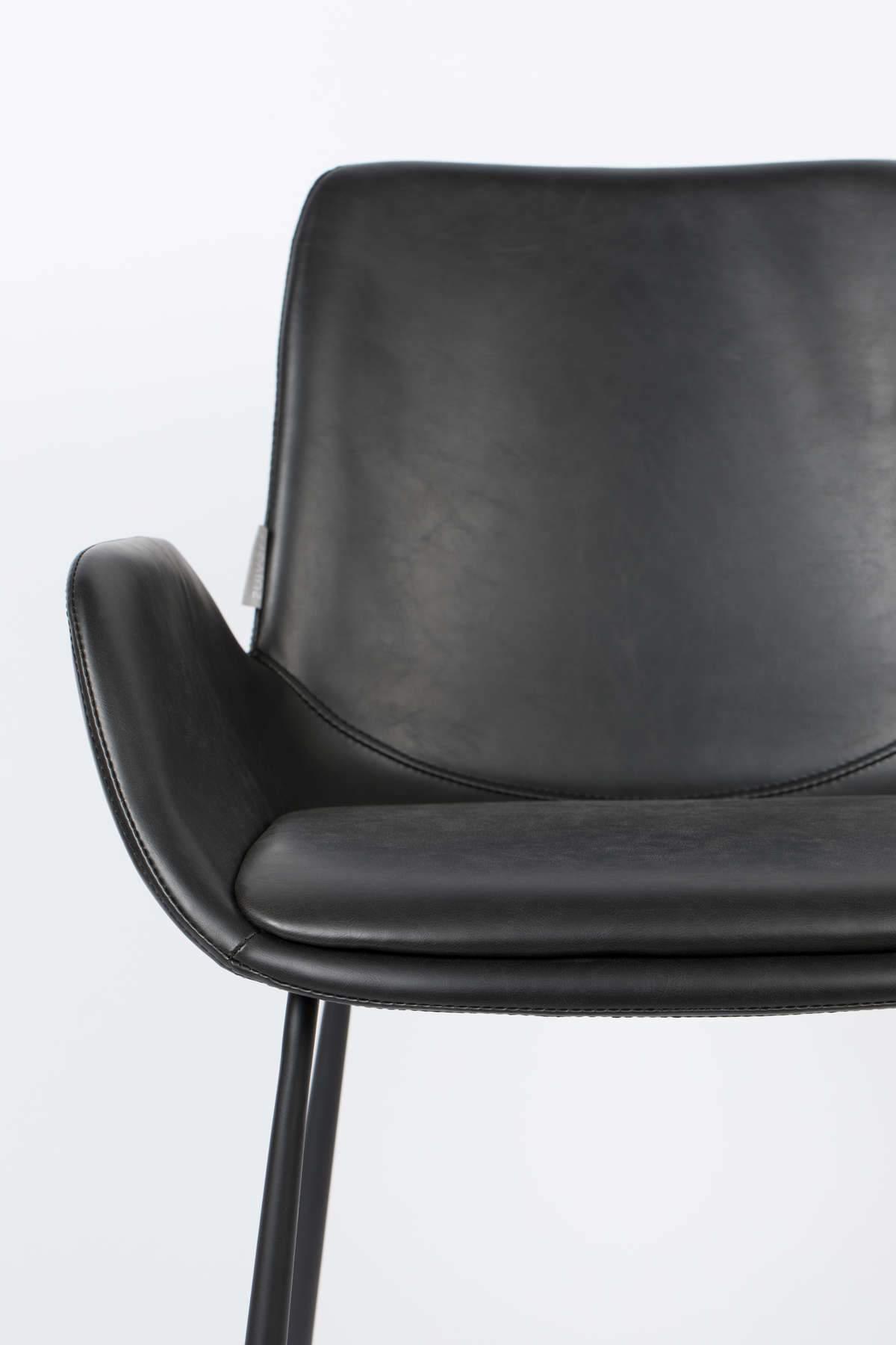 Fotel BRIT ekoskóra czarny Zuiver Eye on Design