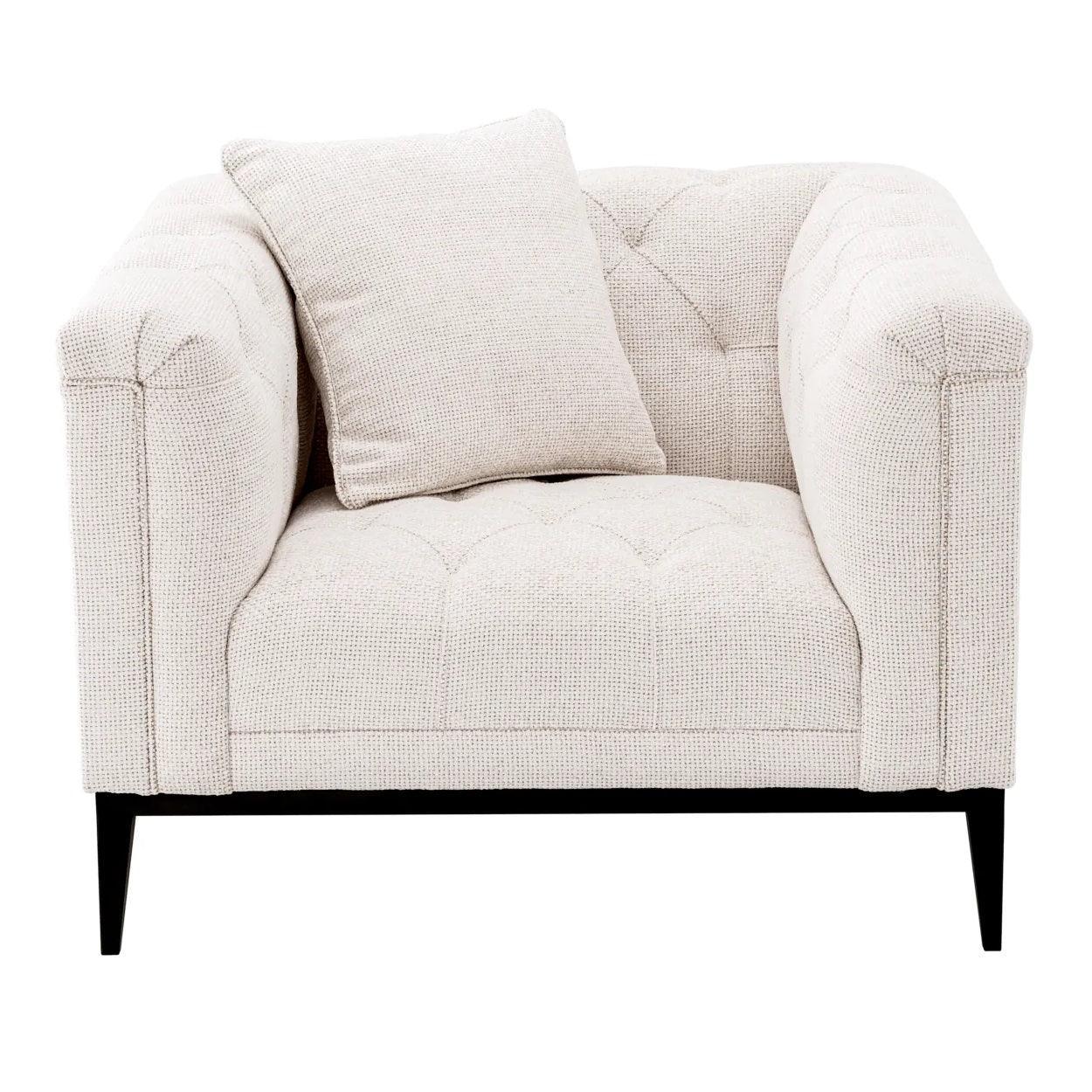 Fotel CESARE jasnobeżowy Eichholtz Eye on Design