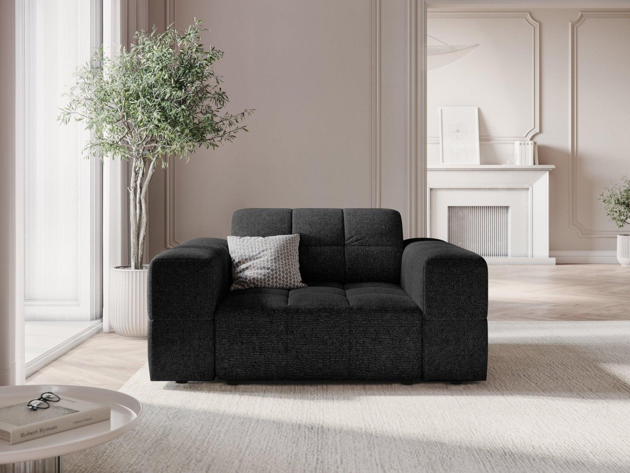 Fotel CHICAGO czarny szenil Cosmopolitan Design Eye on Design