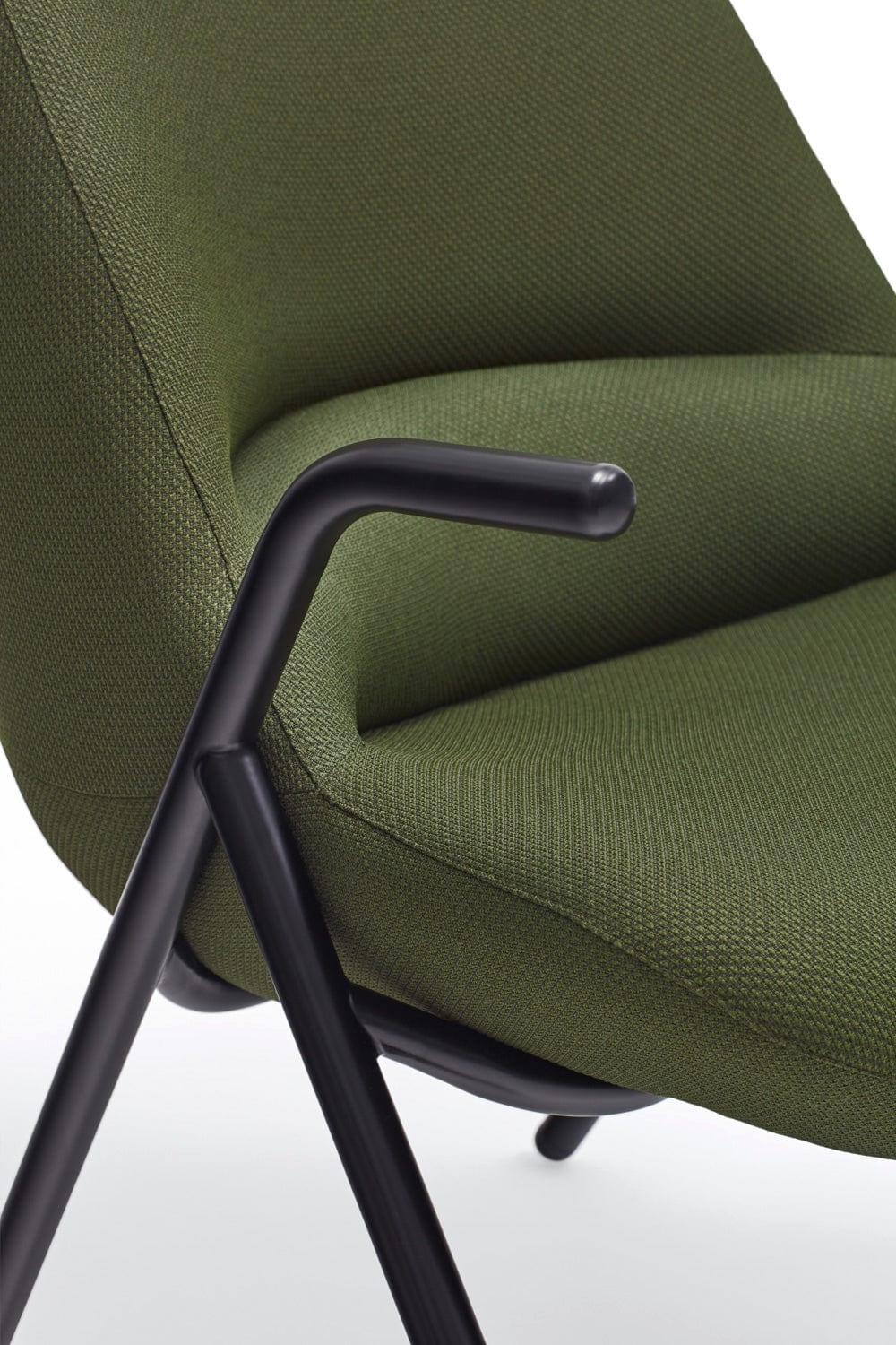 Fotel DINS wysoki ciemnozielony Teulat Eye on Design