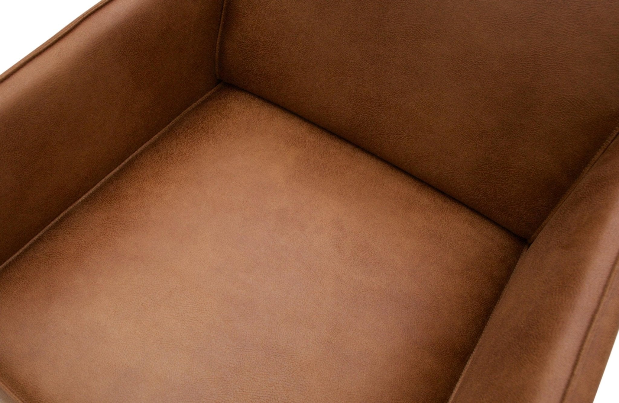 Fotel ekoskóra STATEMENT koniakowy Be Pure Eye on Design