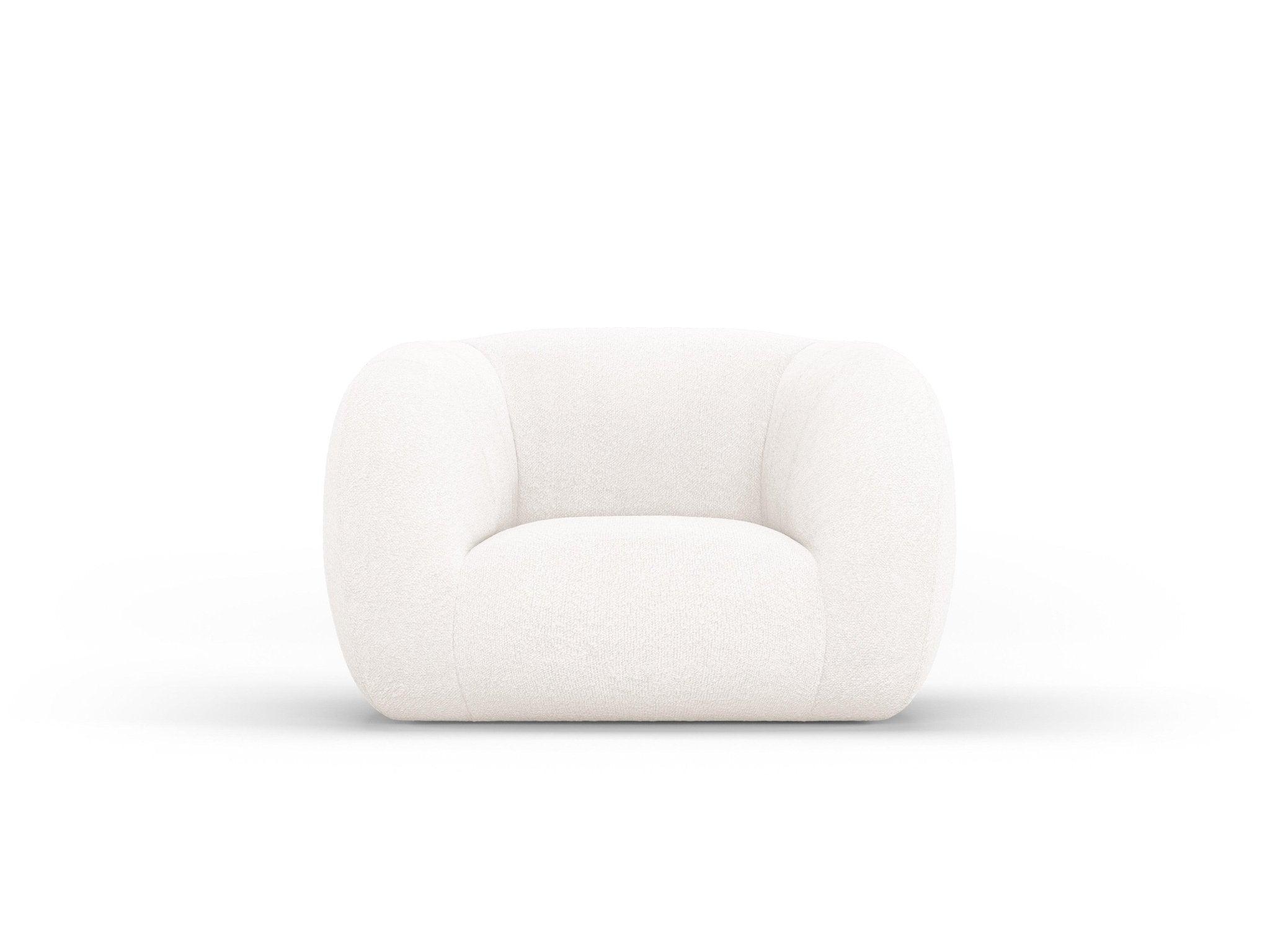 Fotel ESSEN biały boucle Cosmopolitan Design Eye on Design