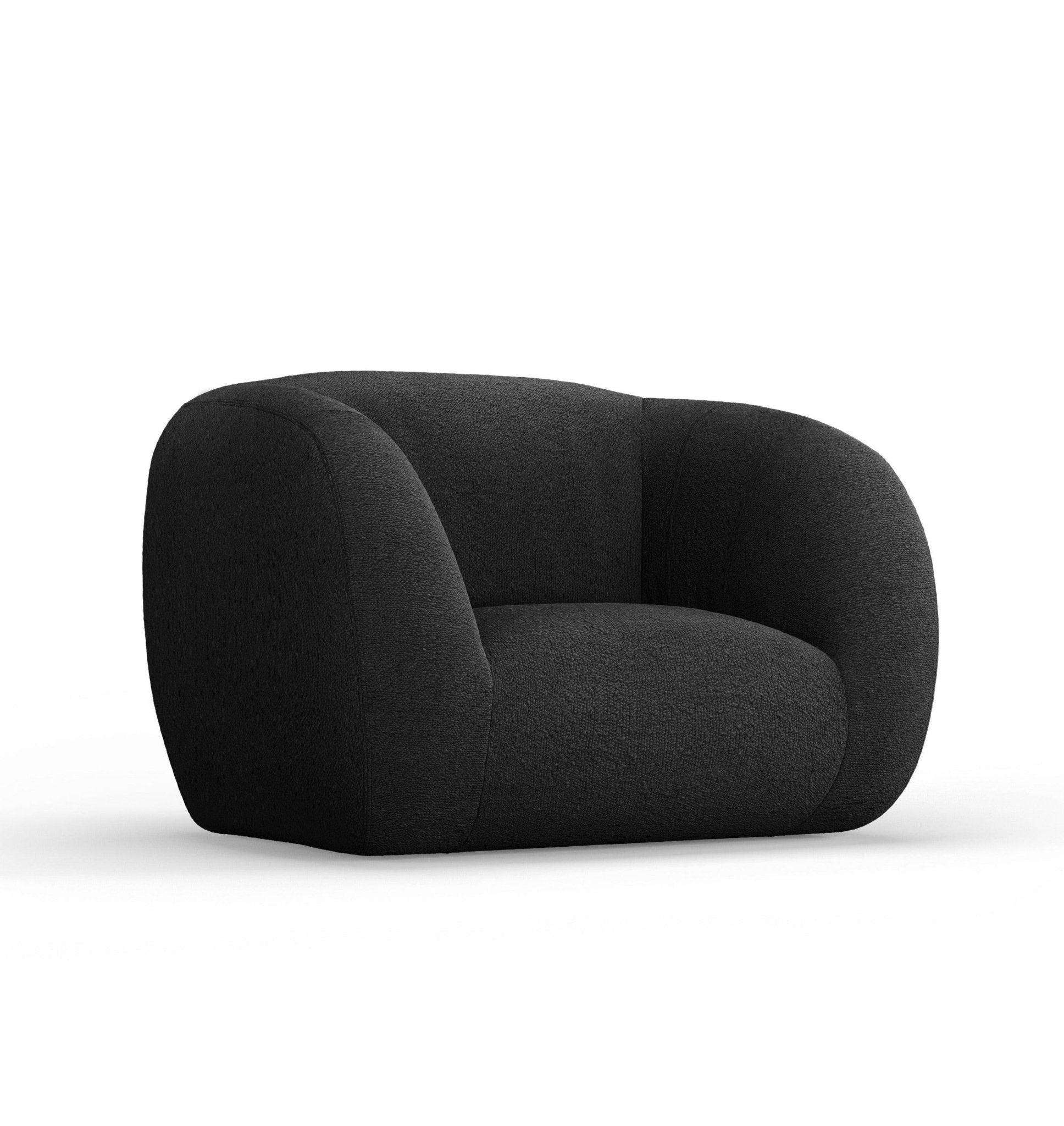 Fotel ESSEN czarny boucle Cosmopolitan Design Eye on Design