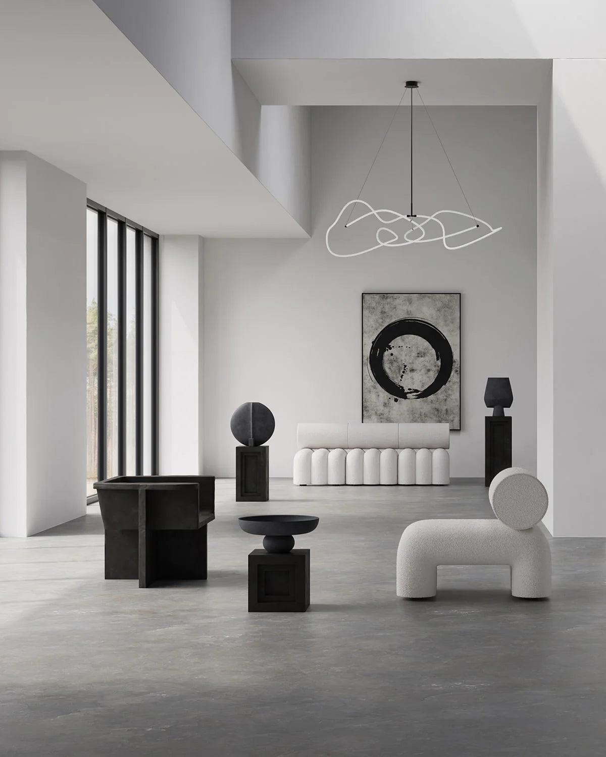 Fotel FOKU boucle biały 101 Copenhagen Eye on Design