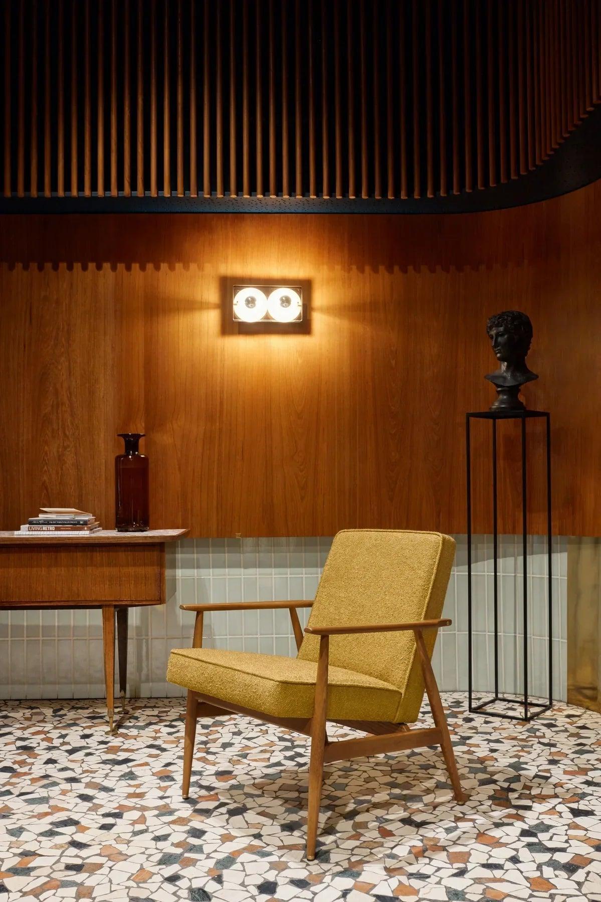Fotel FOX beżowy w tkaninie Coco Creme 366 concept Eye on Design