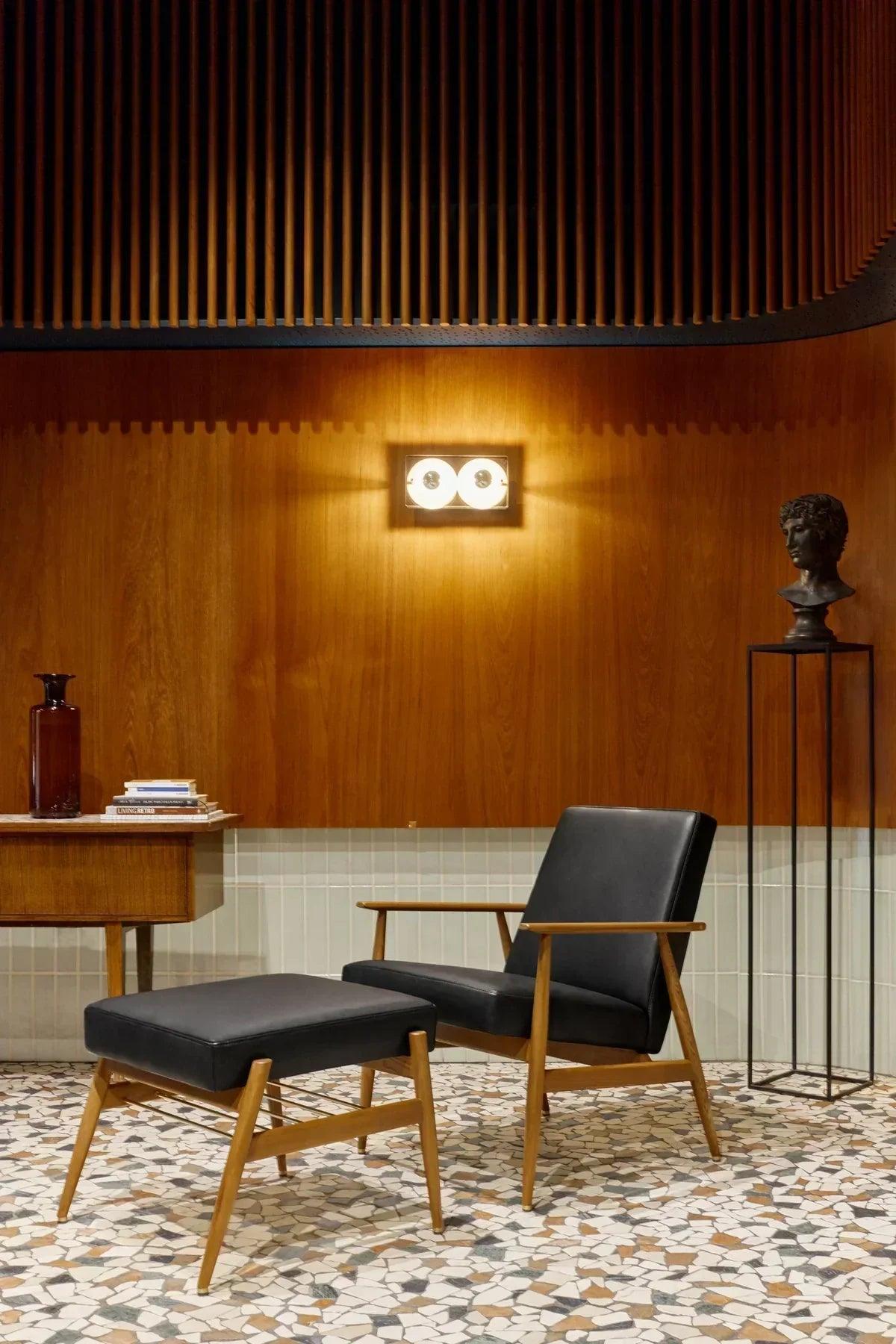 Fotel FOX żółty w tkaninie Boucle Mustard 366 concept Eye on Design