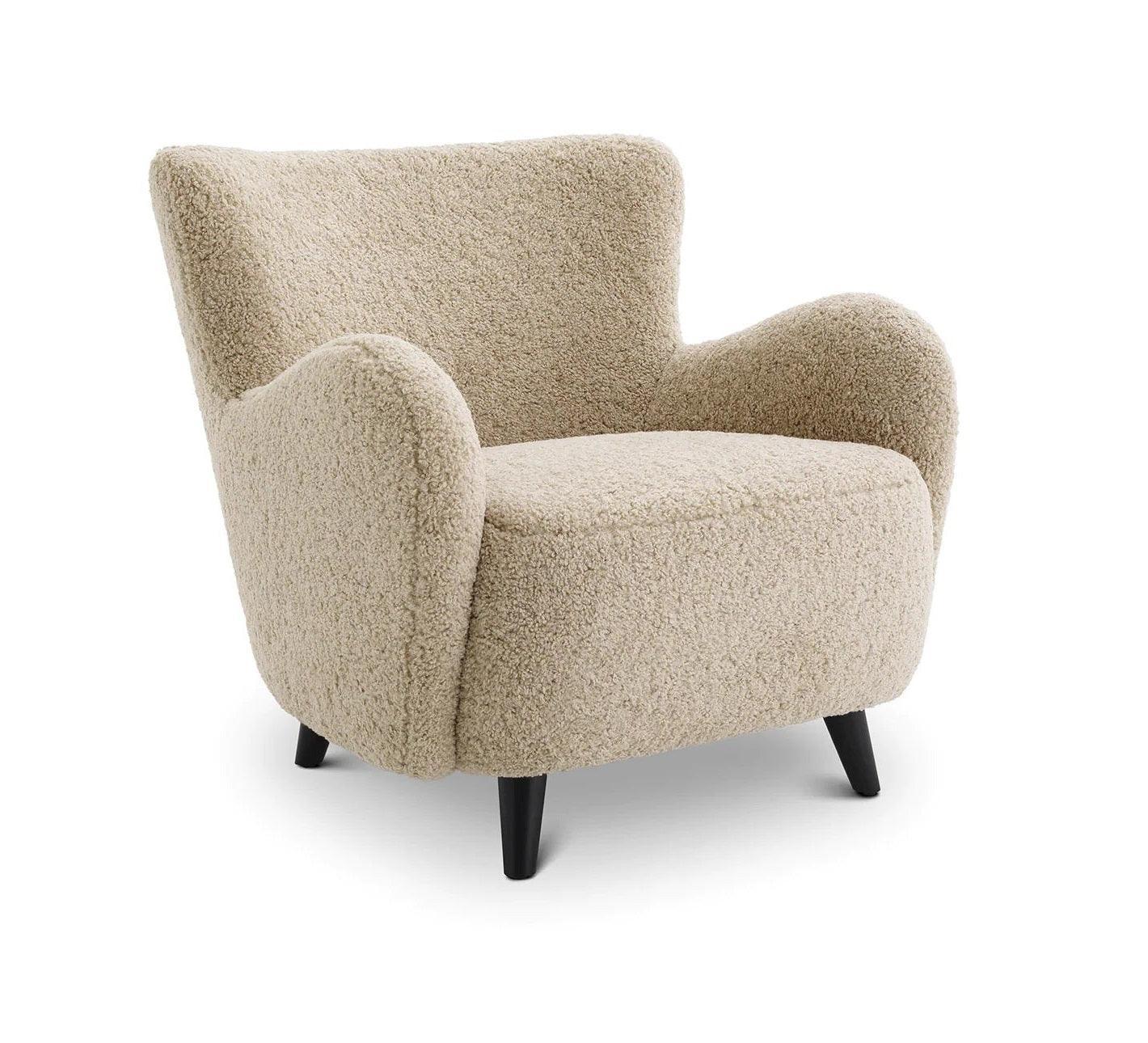 Fotel futrzany SVANTE piaskowy Eichholtz Eye on Design