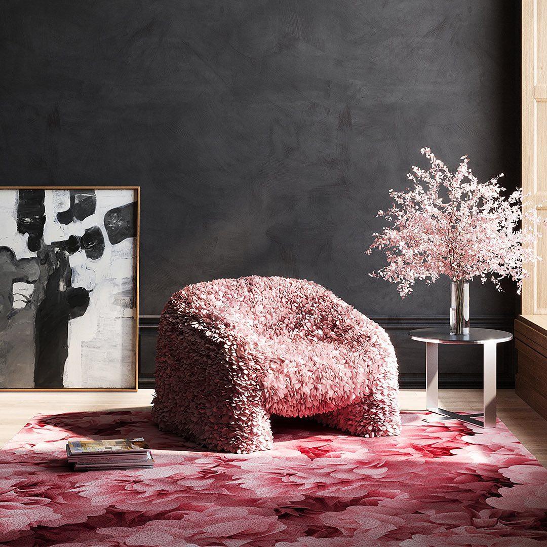 Fotel HORTENSIA płatki Moooi Eye on Design