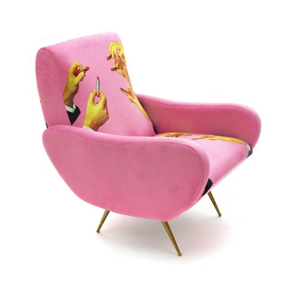 Fotel LIPSTICKS różowy Seletti Eye on Design