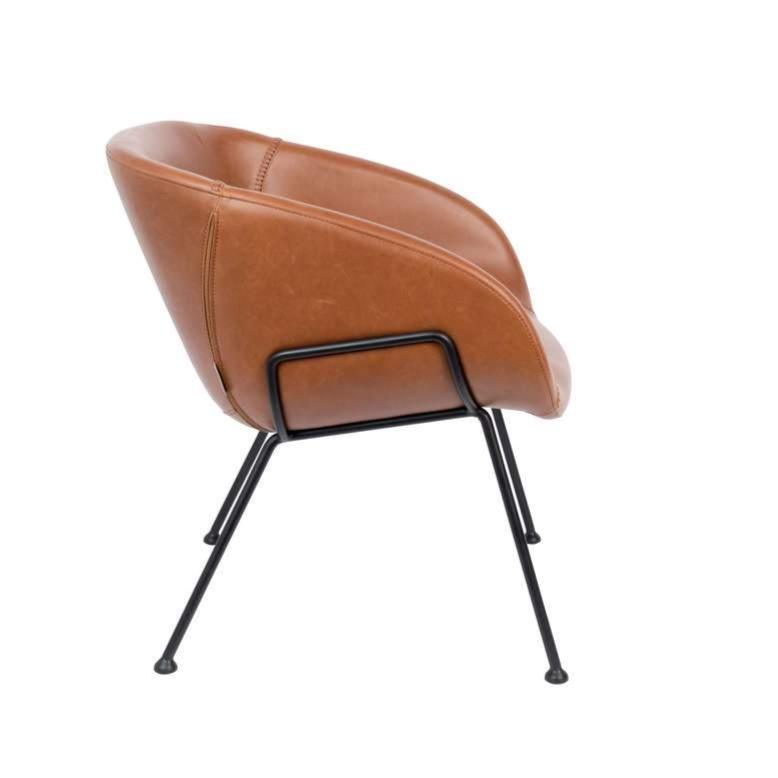 Fotel lounge FESTON brązowy Zuiver Eye on Design