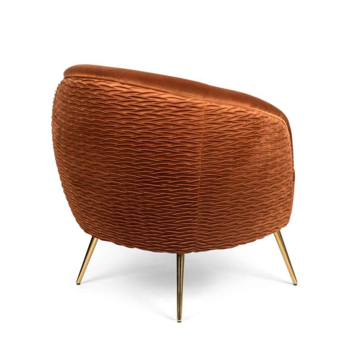 Fotel lounge SO CURVEY miedziany Bold Monkey Eye on Design