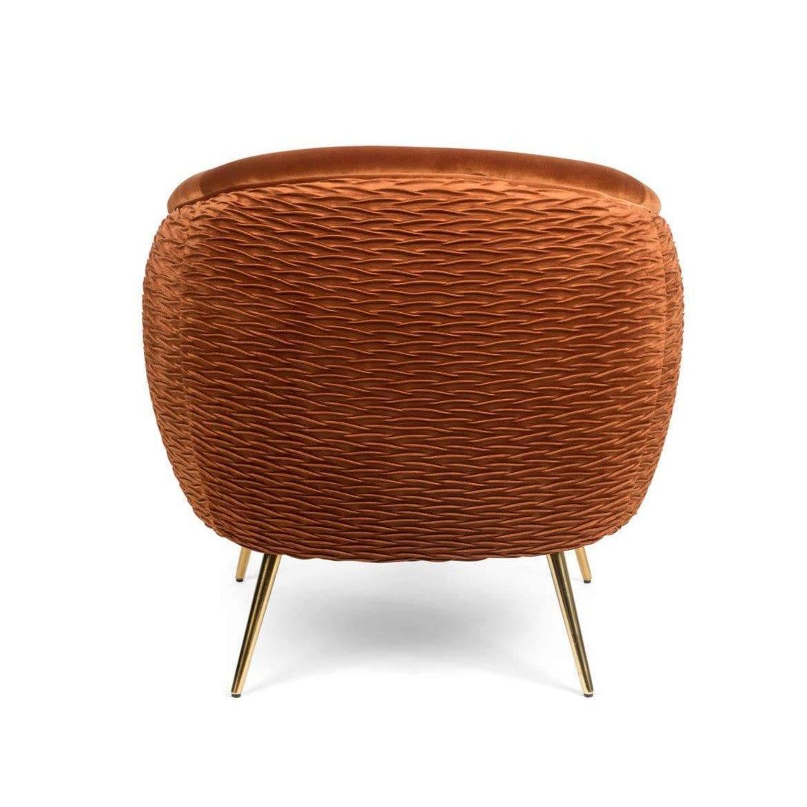 Fotel lounge SO CURVEY miedziany Bold Monkey Eye on Design