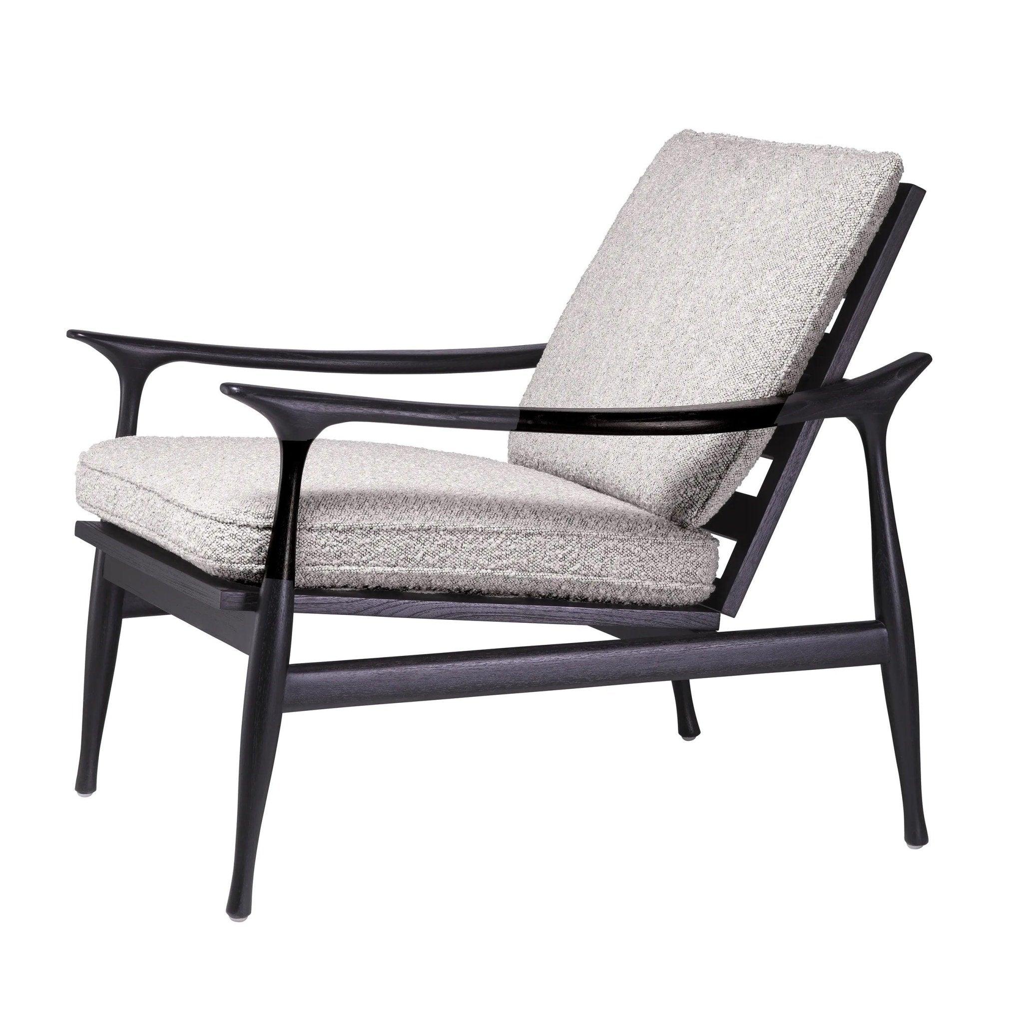 Fotel MANZO jasnoszary boucle Eichholtz Eye on Design