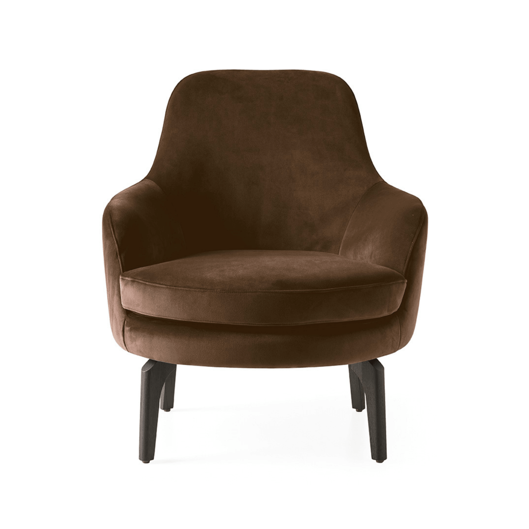 Fotel MEDEA ciemnobrązowa podstawa Calligaris Eye on Design