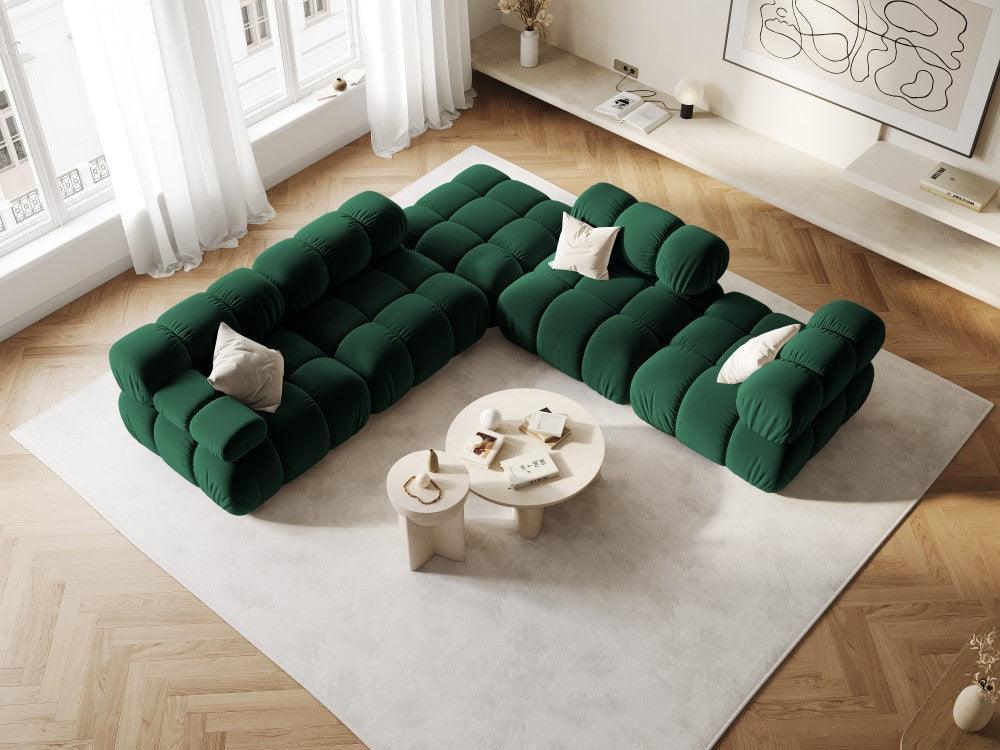 Fotel / moduł aksamitny TROPEA butelkowa zieleń Milo Casa Eye on Design