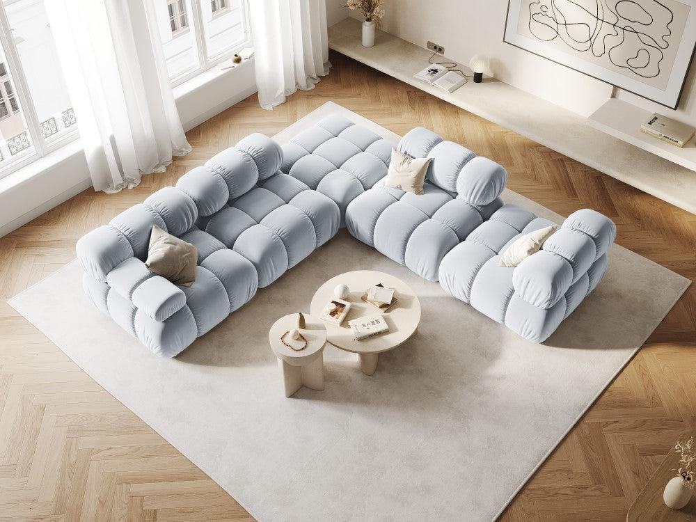 Fotel / moduł aksamitny TROPEA jasnoniebieski Milo Casa Eye on Design