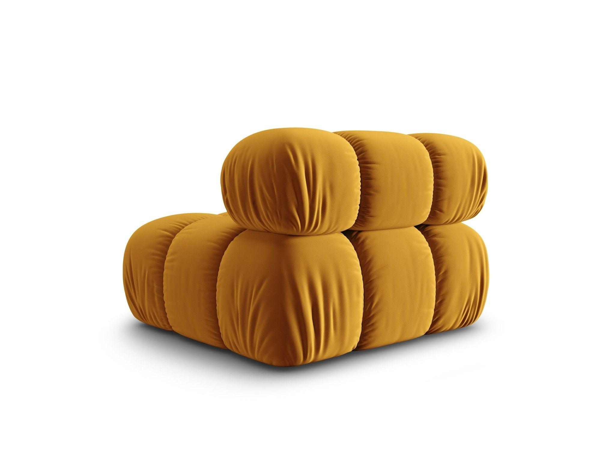 Fotel / moduł aksamitny TROPEA musztardowy Milo Casa Eye on Design
