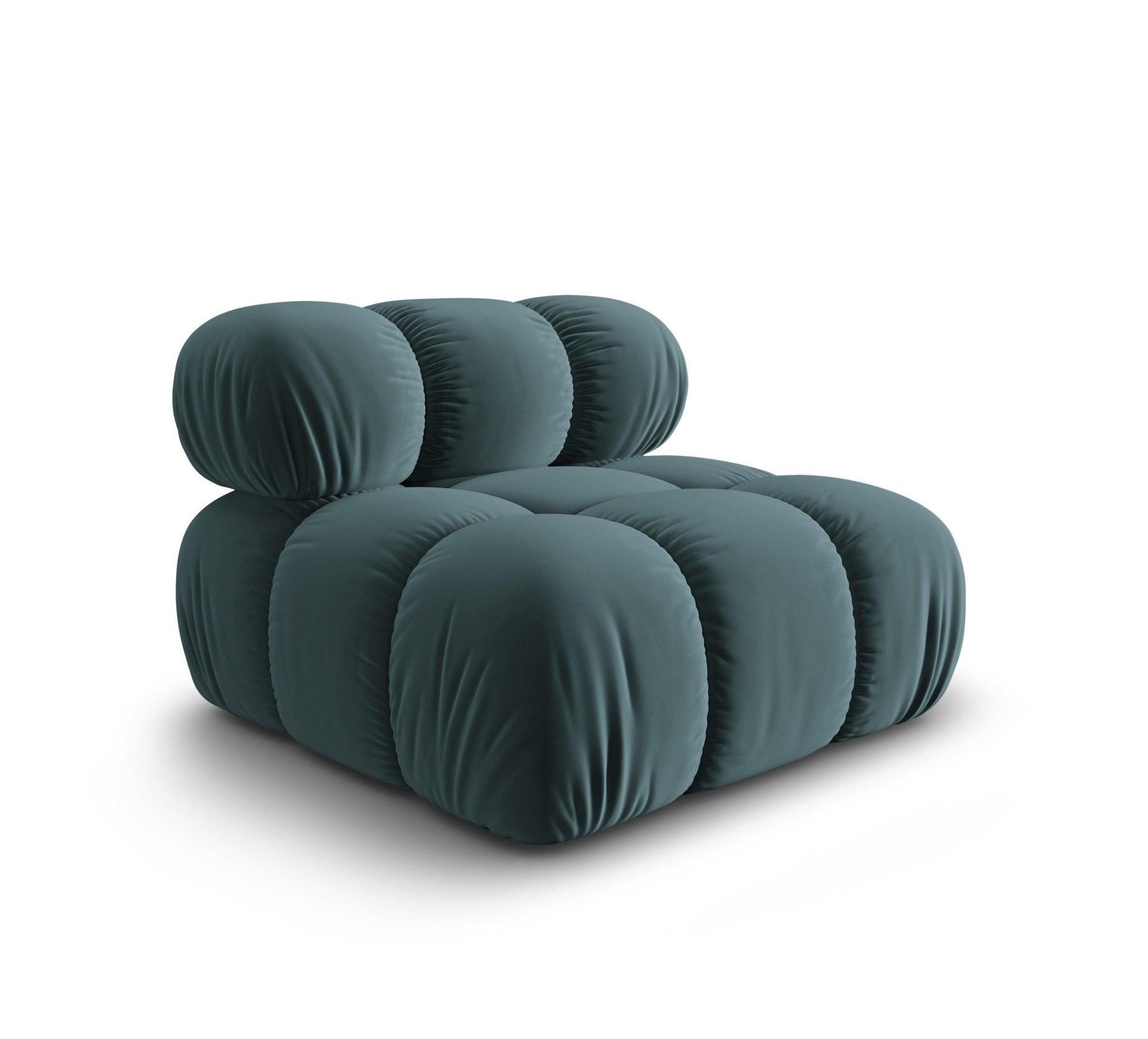 Fotel / moduł aksamitny TROPEA petrol Milo Casa Eye on Design