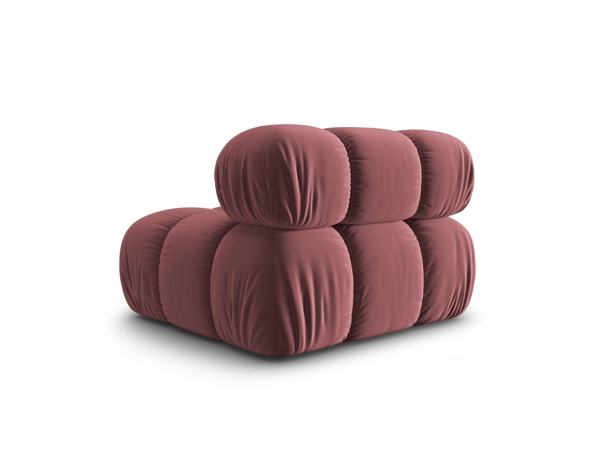 Fotel / moduł aksamitny TROPEA różowy Milo Casa Eye on Design