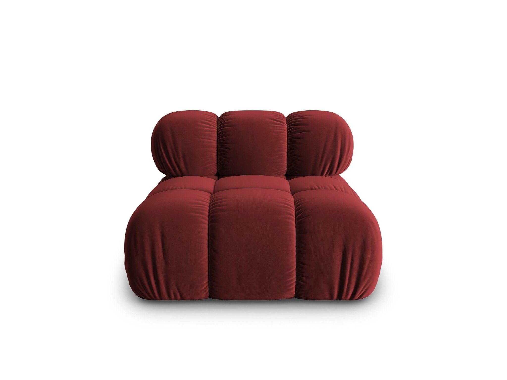 Fotel / moduł aksamitny TROPEA rubinowy Milo Casa Eye on Design