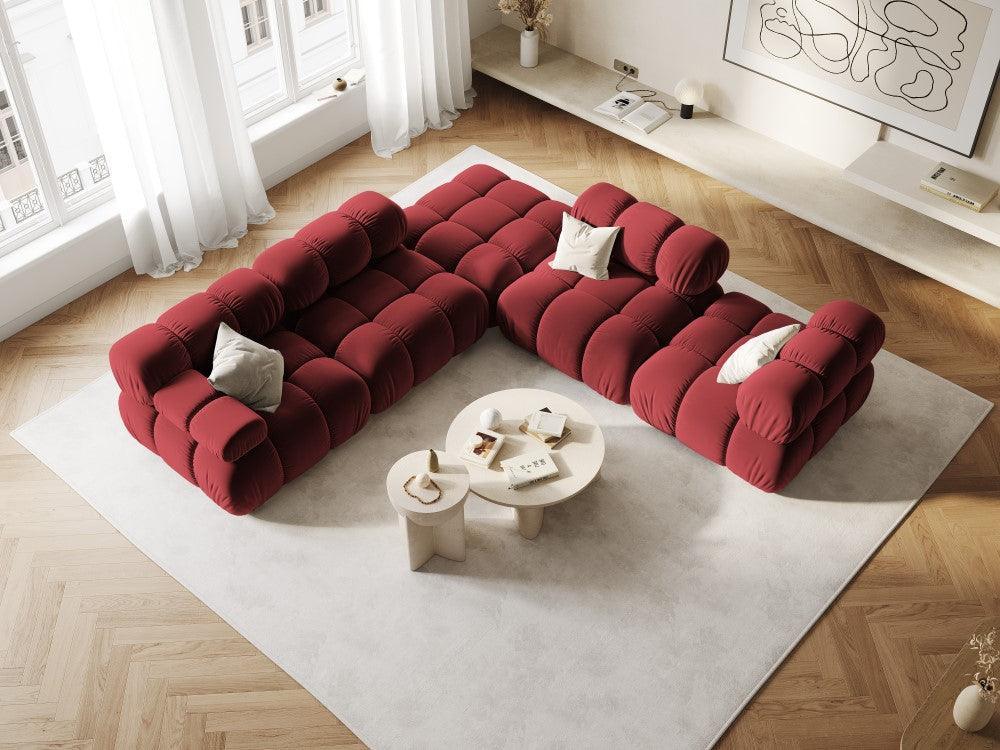 Fotel / moduł aksamitny TROPEA rubinowy Milo Casa Eye on Design