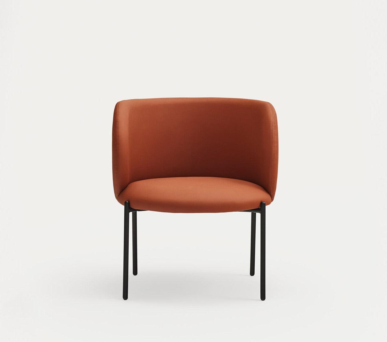 Fotel MOGI pomarańczowa ekoskóra Teulat Eye on Design