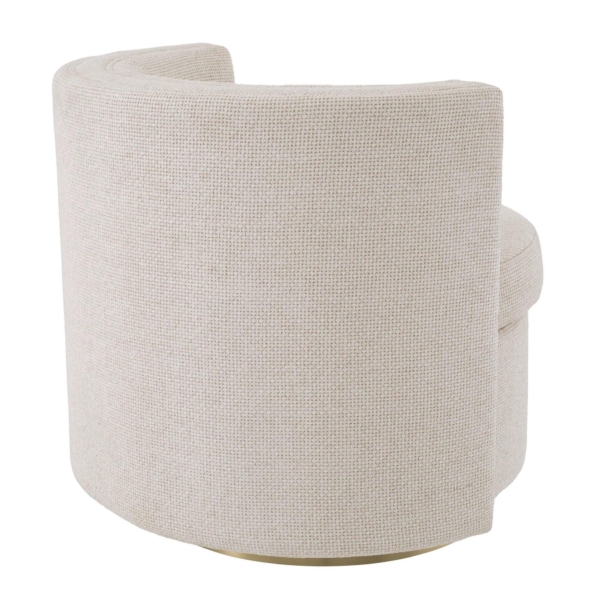 Fotel obrotowy AMANDA kremowy Eichholtz Eye on Design