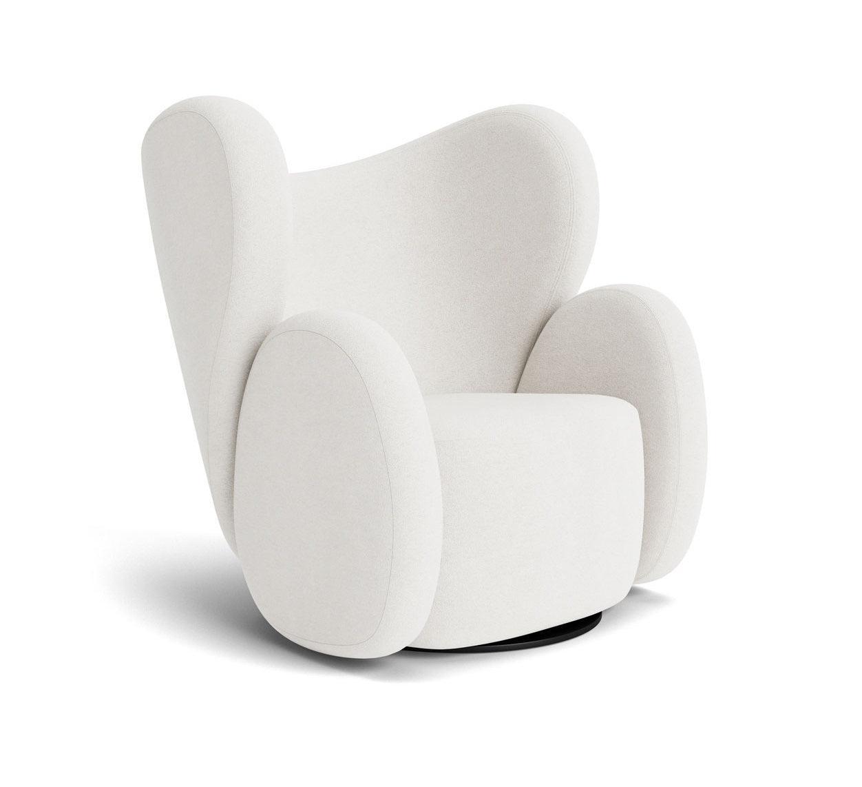 Fotel obrotowy BIG BIG boucle biały NORR11 Eye on Design