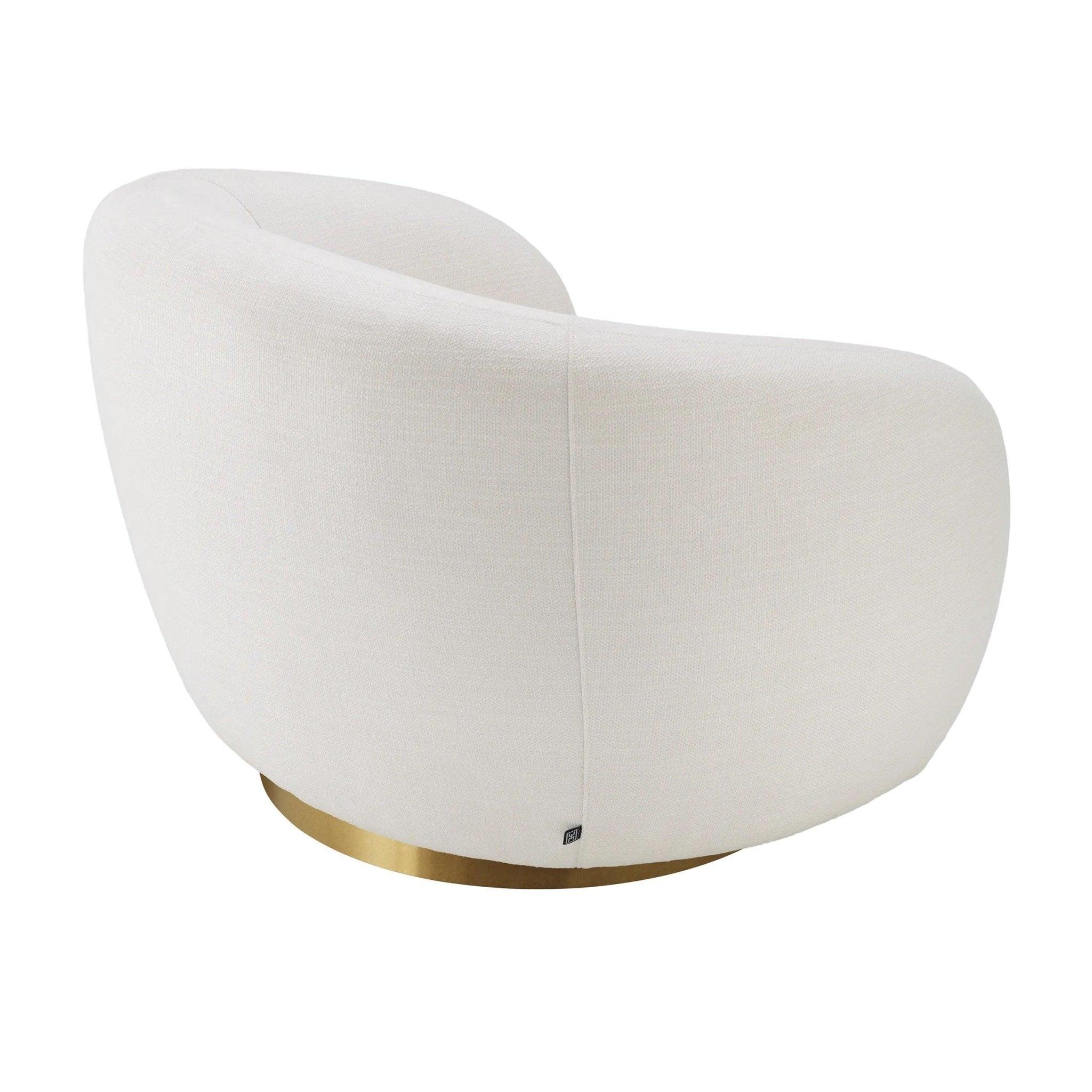 Fotel obrotowy BRICE kremowy Eichholtz Eye on Design