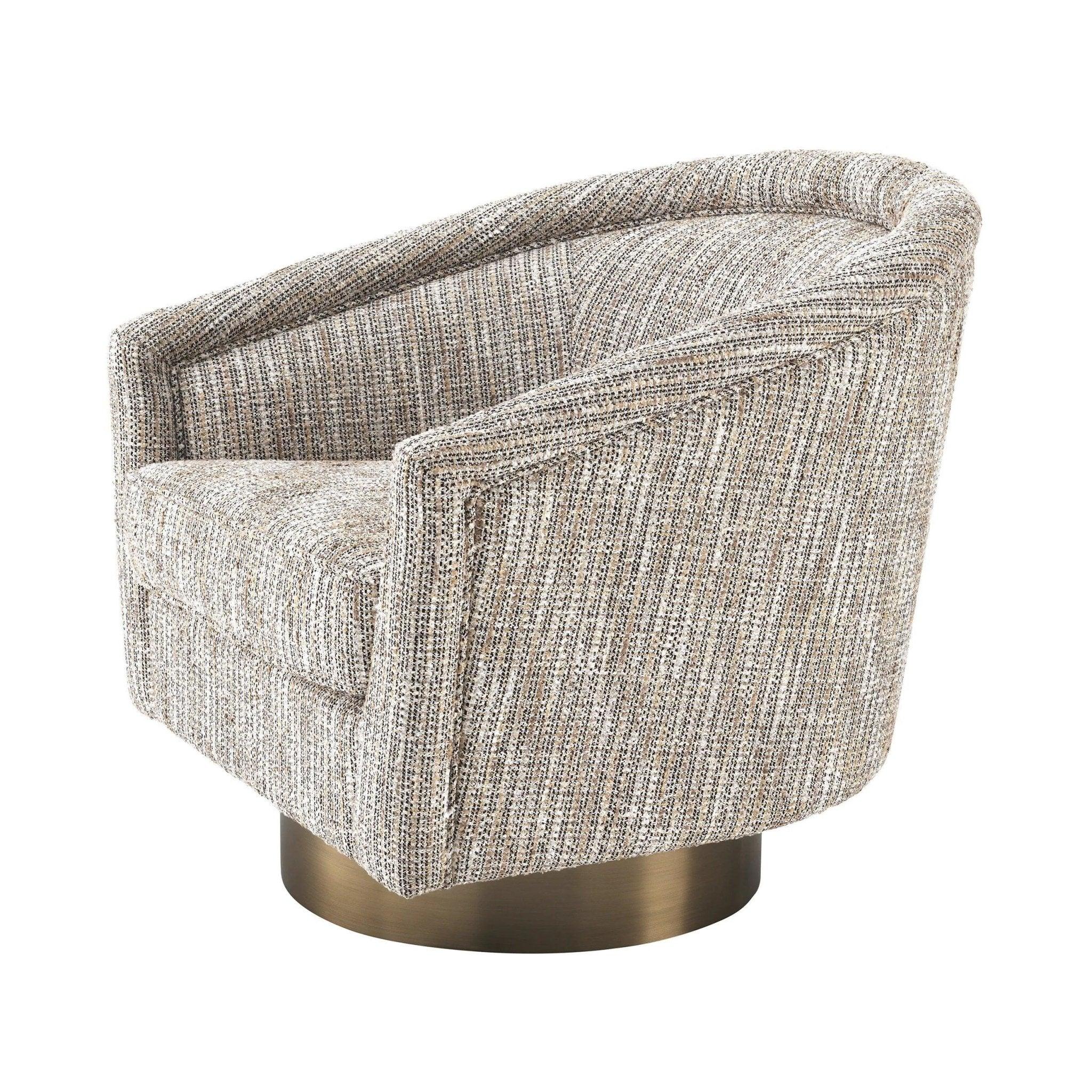 Fotel obrotowy CATENE beżowy melanż Eichholtz Eye on Design