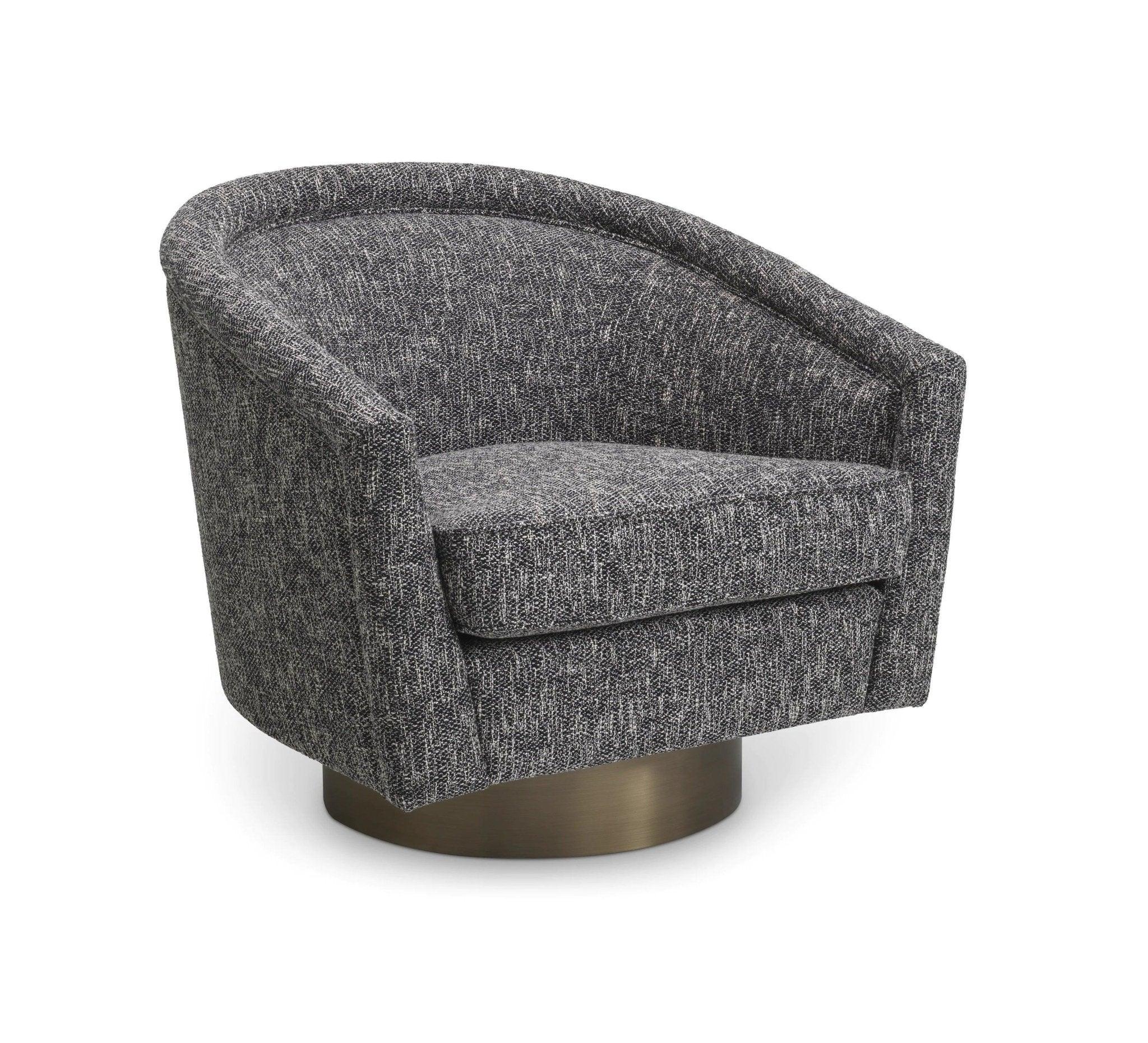 Fotel obrotowy CATENE ciemnoszary melanż Eichholtz Eye on Design