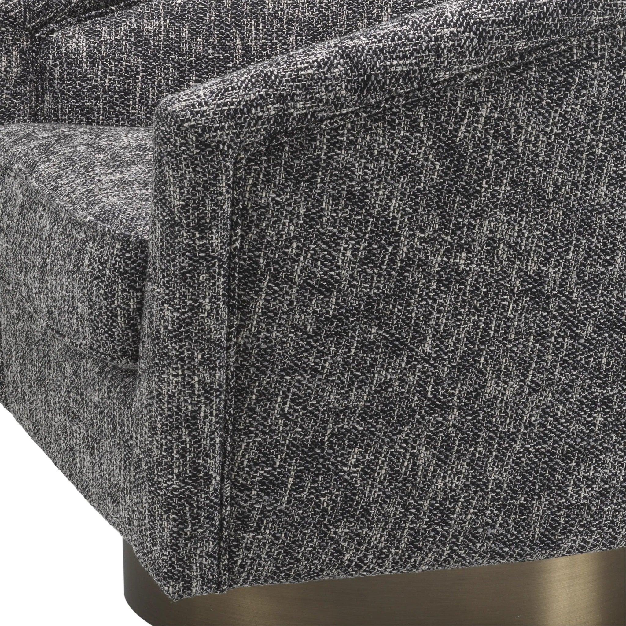 Fotel obrotowy CATENE ciemnoszary melanż Eichholtz Eye on Design