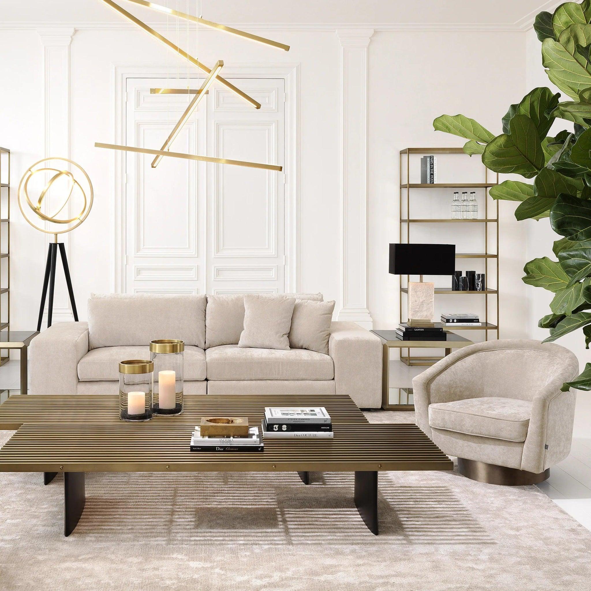 Fotel obrotowy CATENE piaskowy Eichholtz Eye on Design