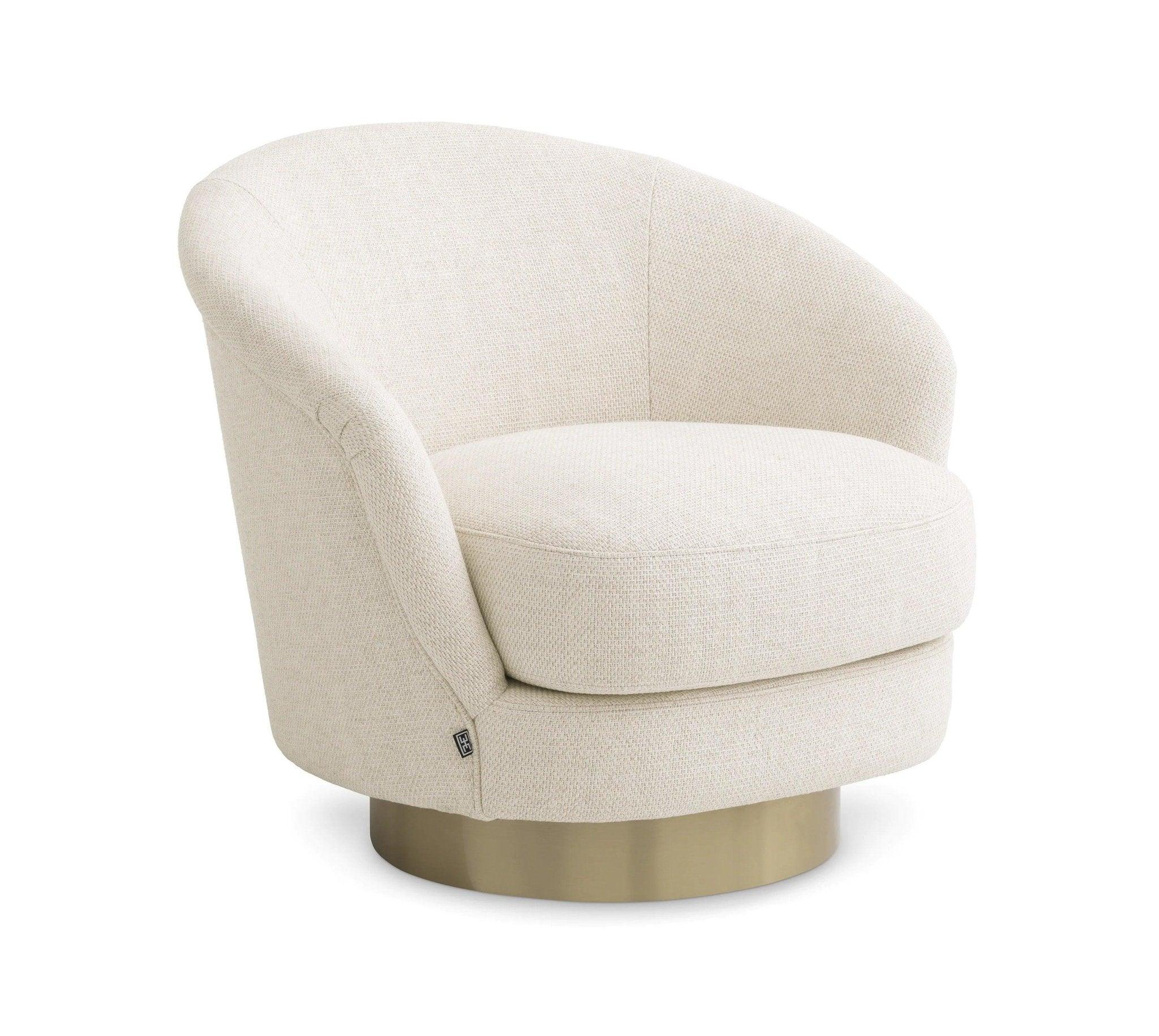 Fotel obrotowy CERVO beżowy Eichholtz Eye on Design