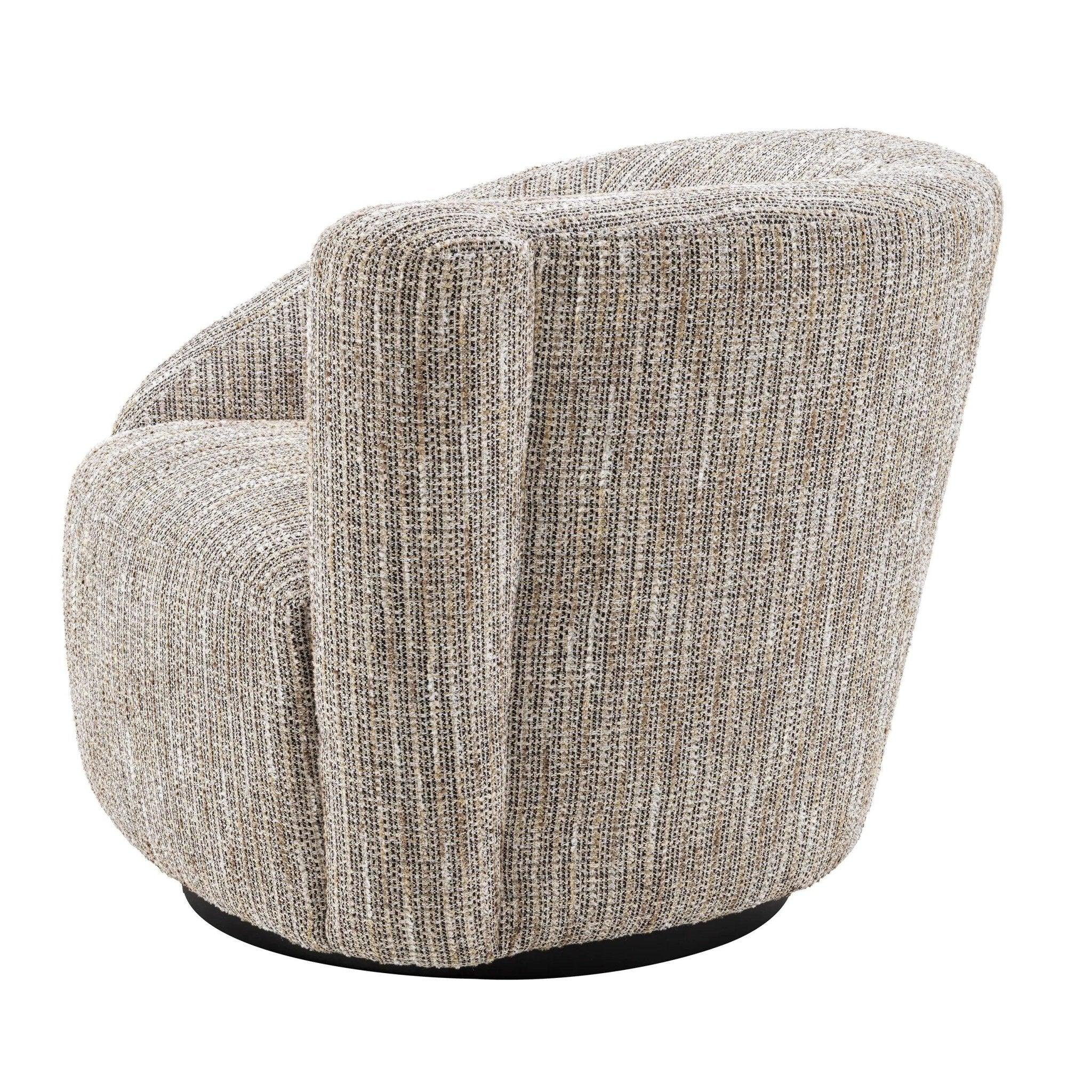 Fotel obrotowy COLIN beżowy melanż Eichholtz Eye on Design