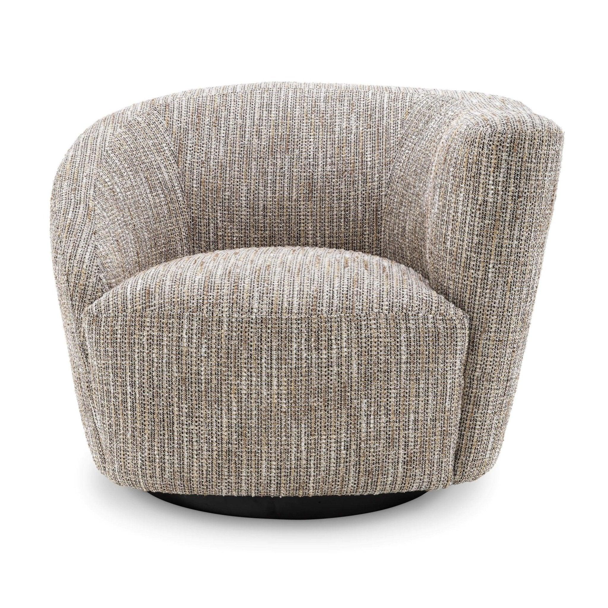 Fotel obrotowy COLIN beżowy melanż Eichholtz Eye on Design