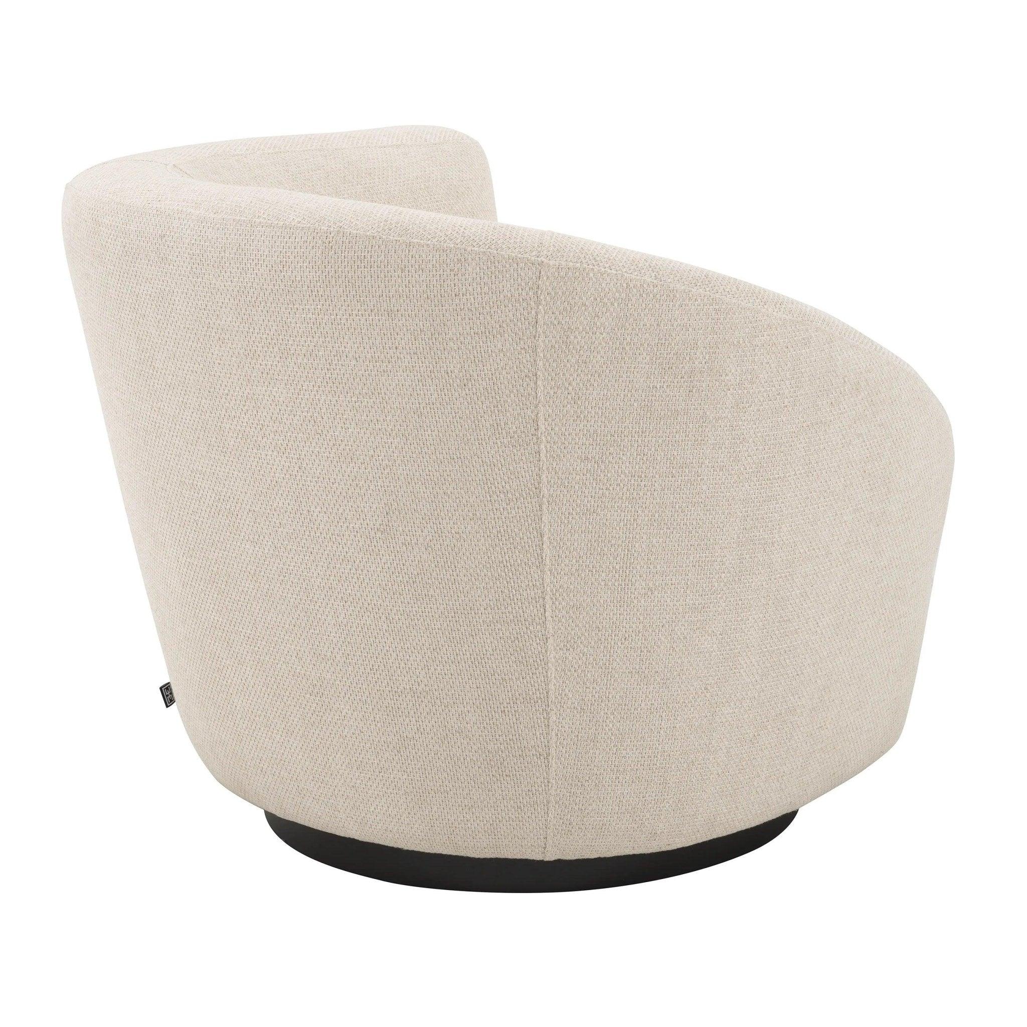 Fotel obrotowy COLIN kremowy Eichholtz Eye on Design