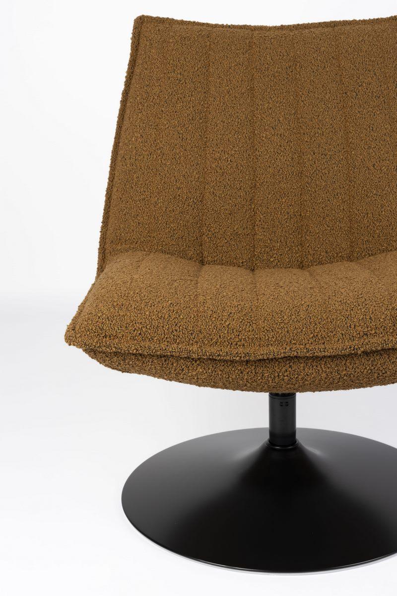 Fotel obrotowy JAX boucle brązowy White Label Living Eye on Design