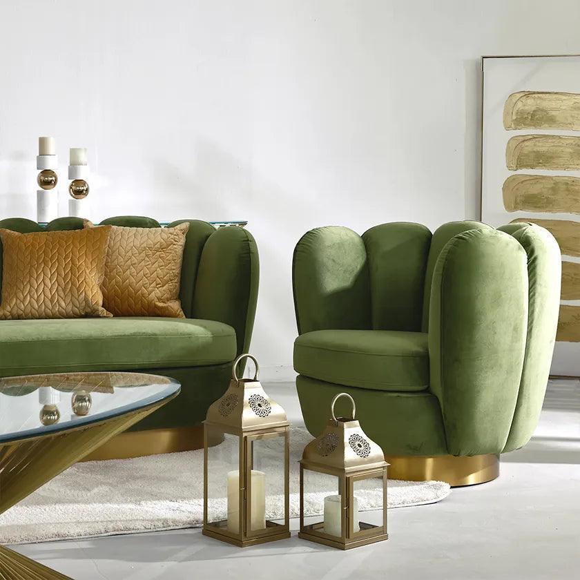 Fotel obrotowy MIRAGE pistacjowy Eichholtz Eye on Design