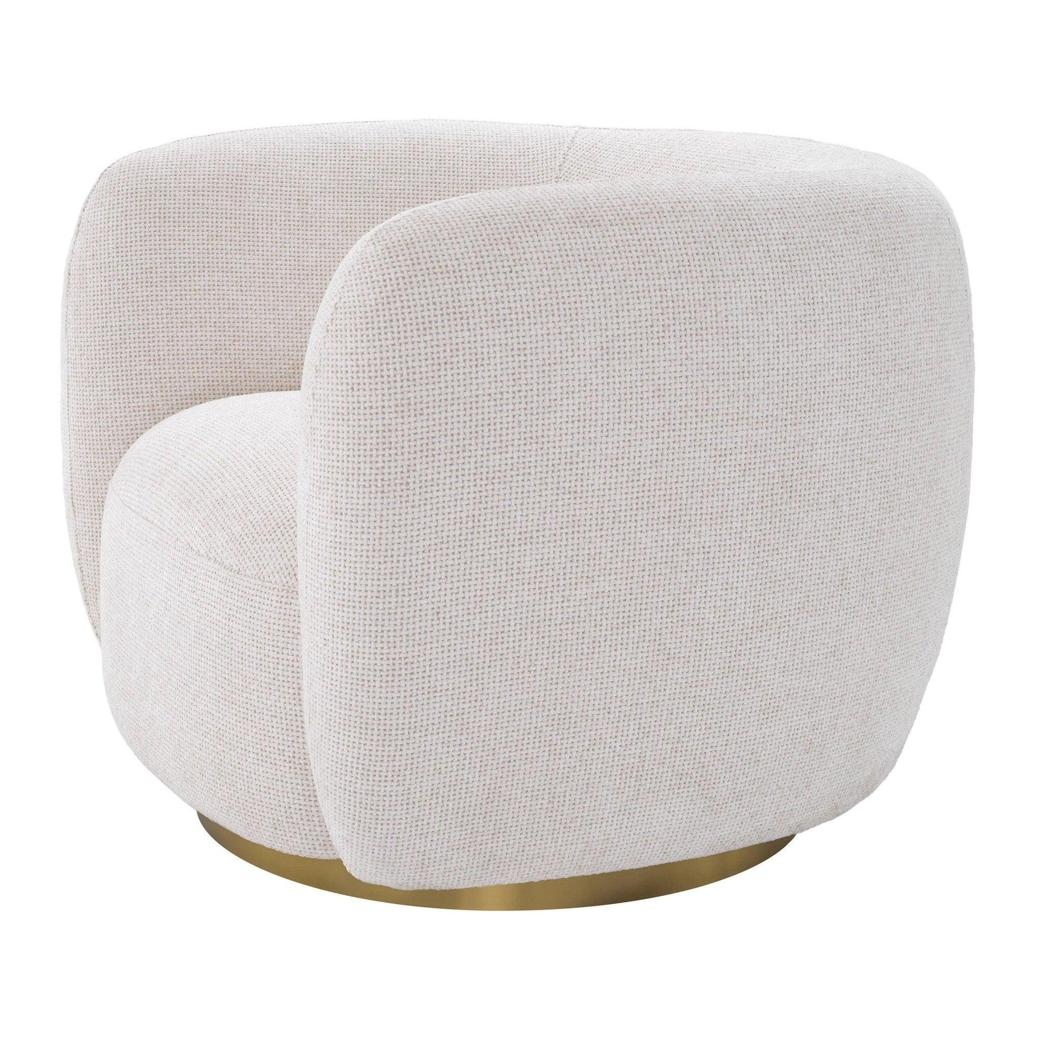 Fotel obrotowy ROXY biały Eichholtz Eye on Design